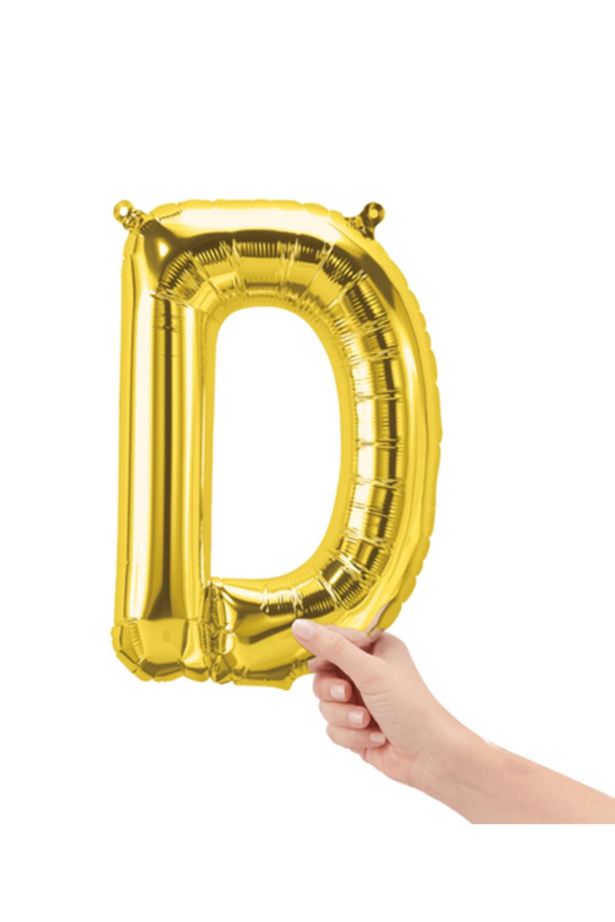 16'' Harf Folyo Balon Gold 35 cm  ( D )