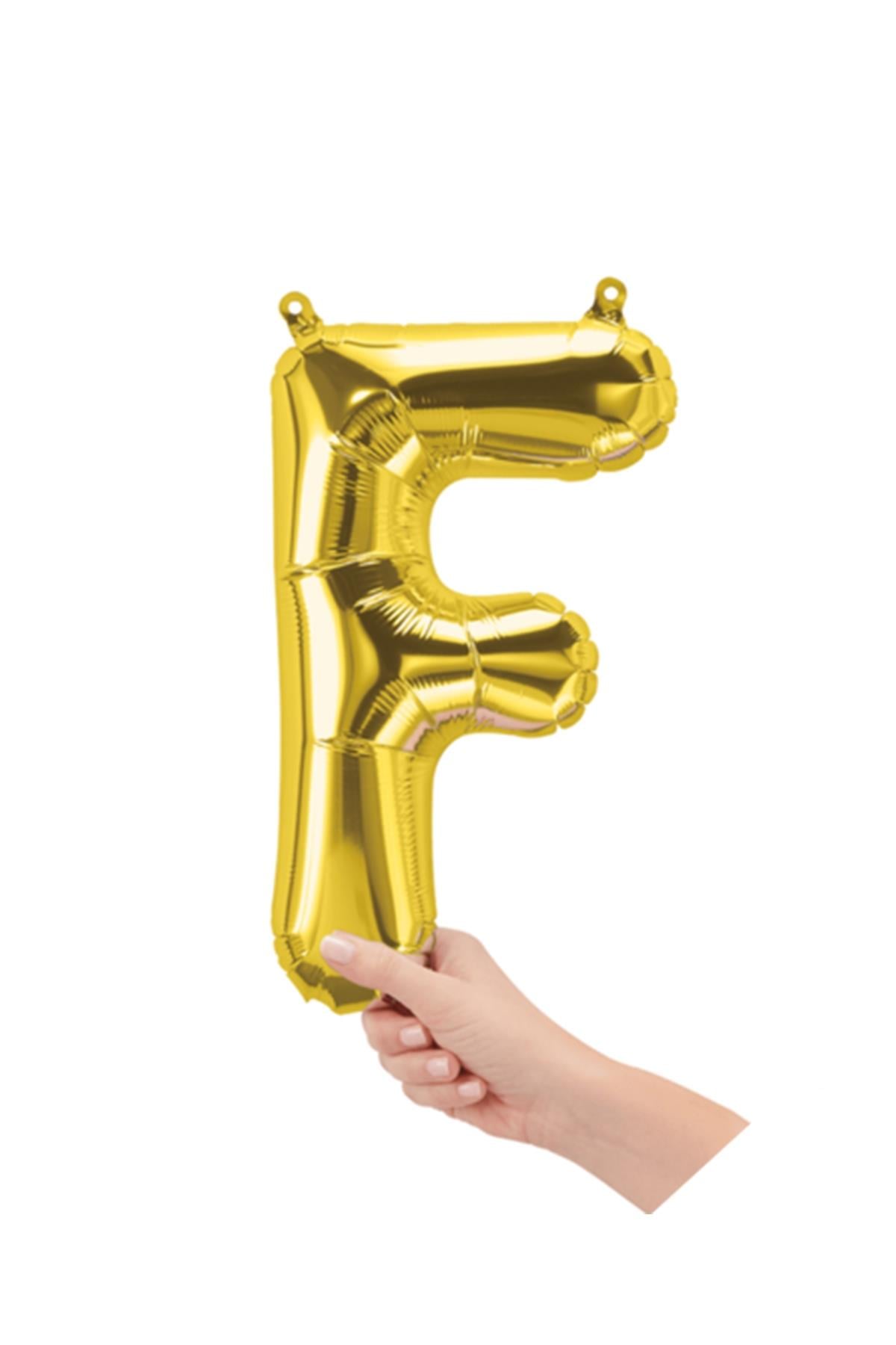16'' Harf Folyo Balon Gold 35 cm  ( F )