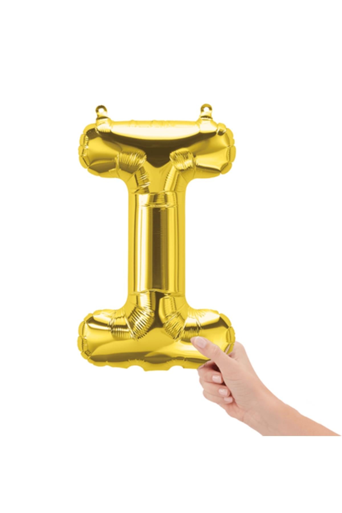 16'' Harf Folyo Balon Gold 35 cm  ( I )