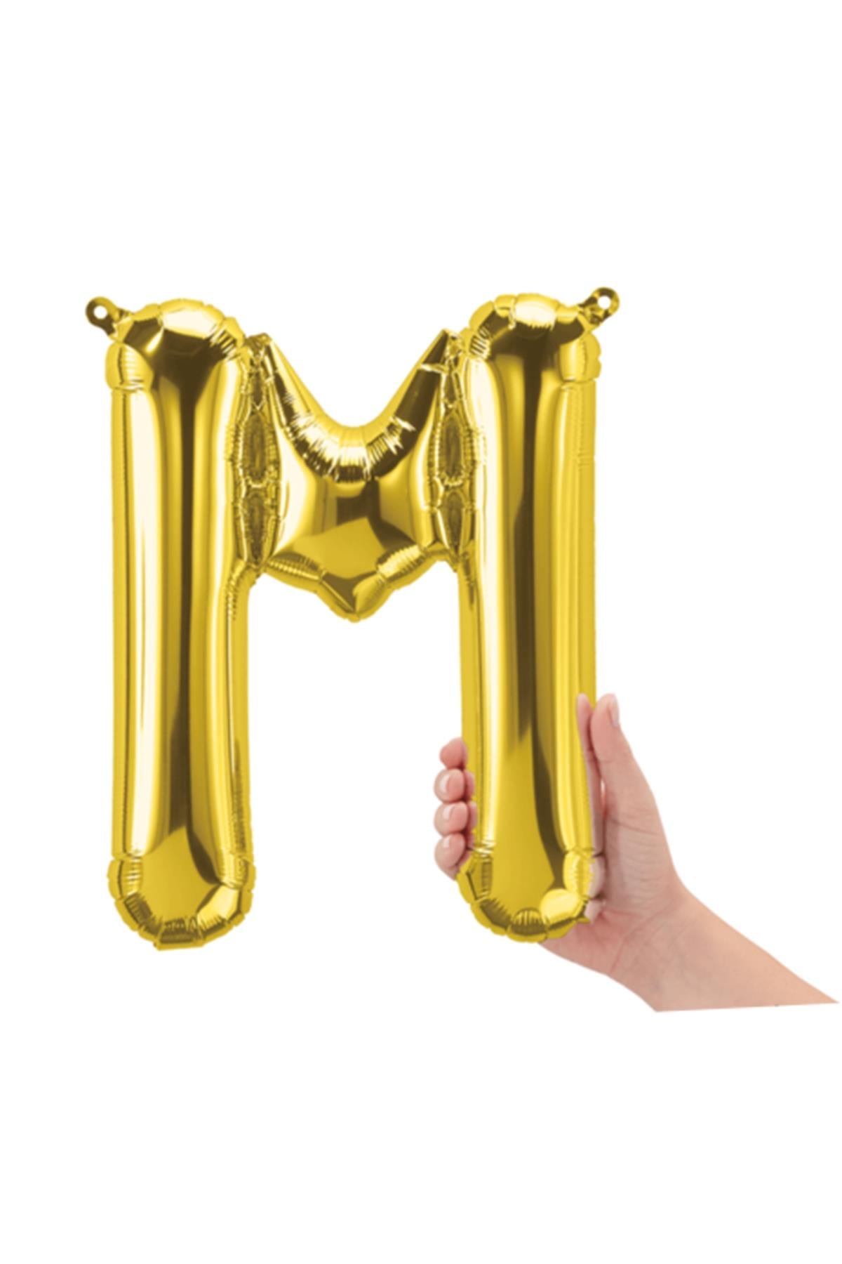16'' Harf Folyo Balon Gold 35 cm  ( M )