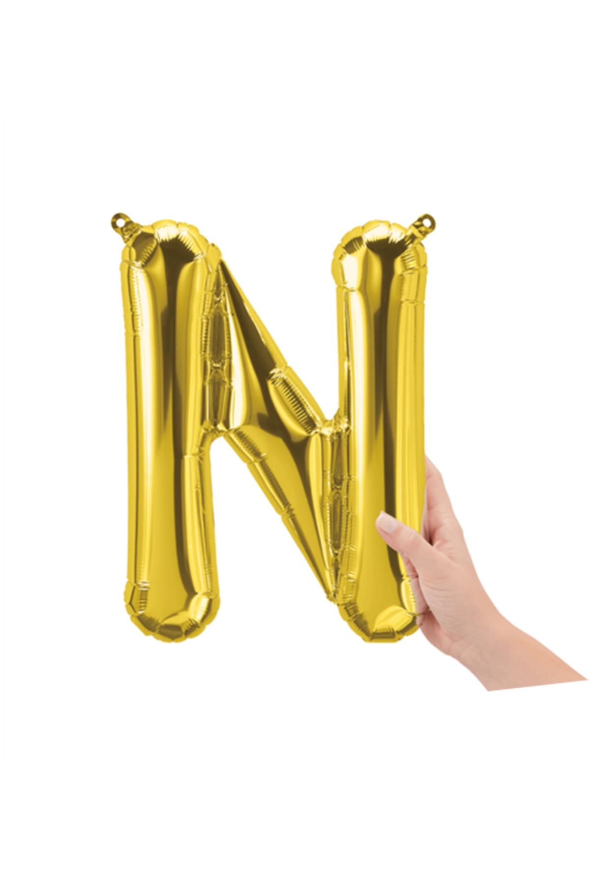 16'' Harf Folyo Balon Gold 35 cm  ( N )
