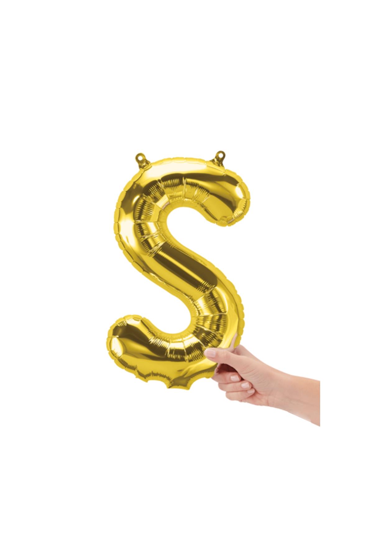 16'' Harf Folyo Balon Gold 35 cm  ( S )