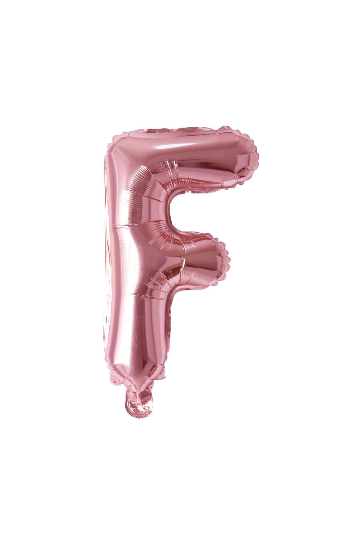 16'' Harf Folyo Balon Rose Gold 35 cm  ( F )