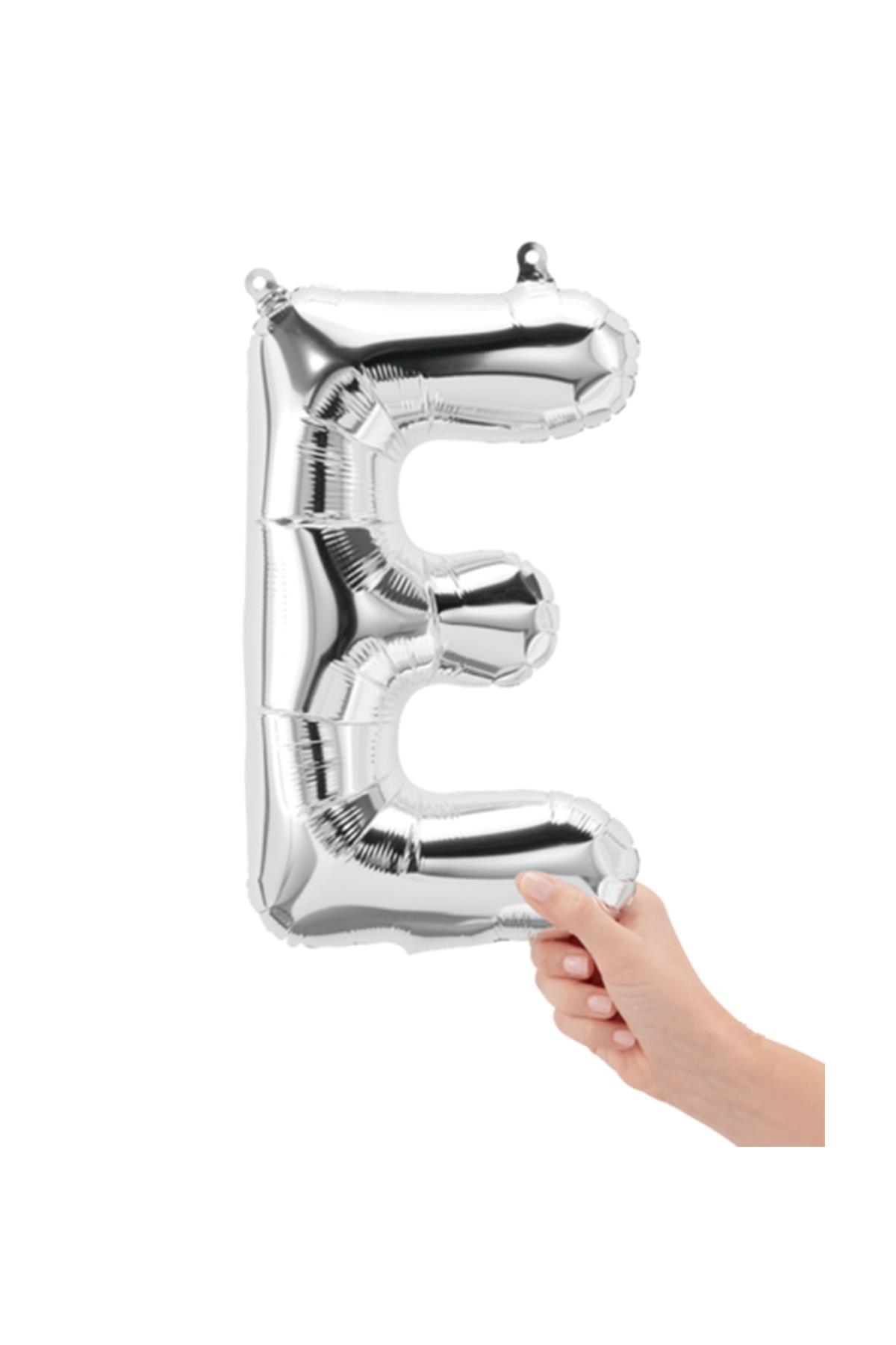 16'' Harf Folyo Balon Silver 35 cm  ( E )