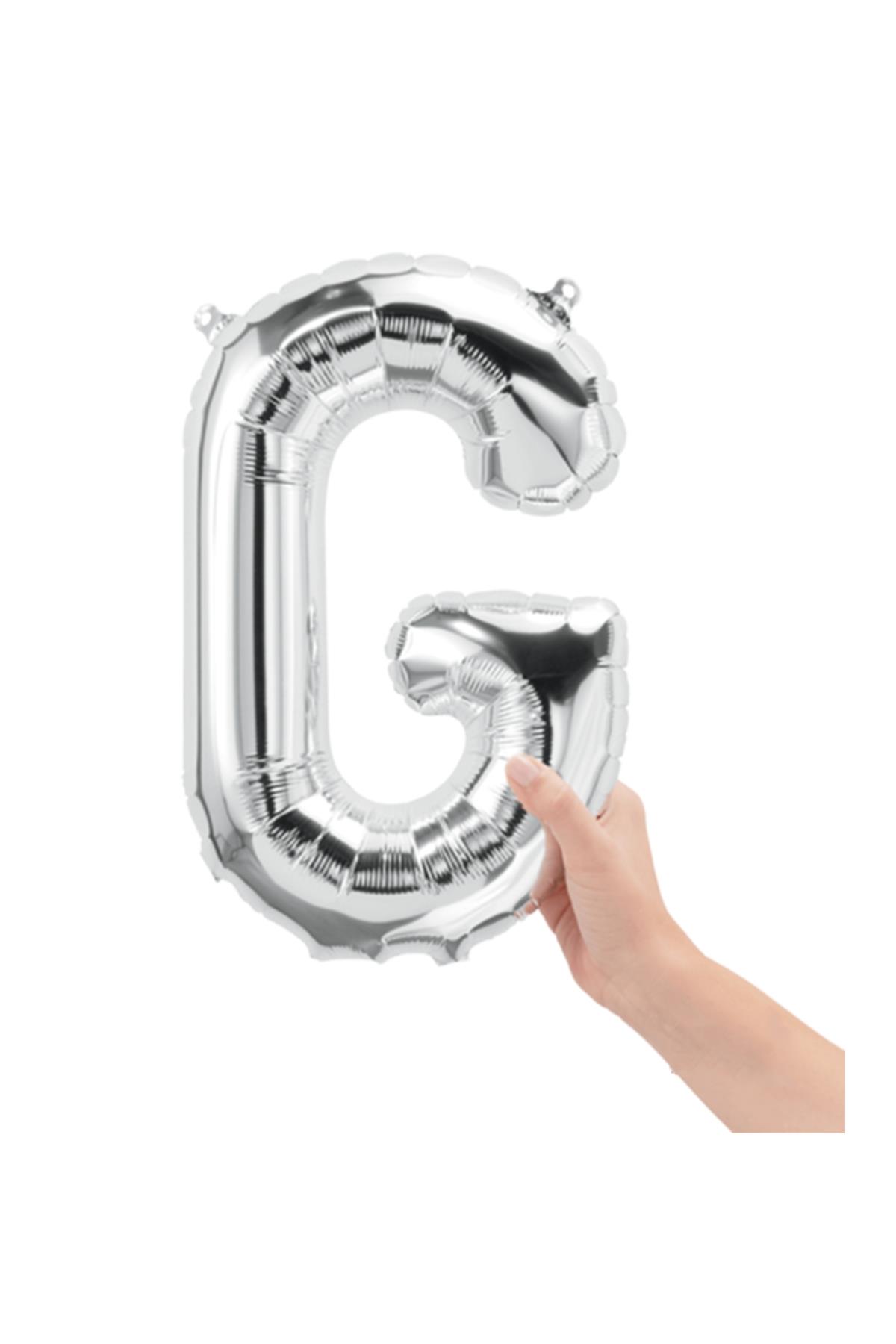 16'' Harf Folyo Balon Silver 35 cm  ( G )