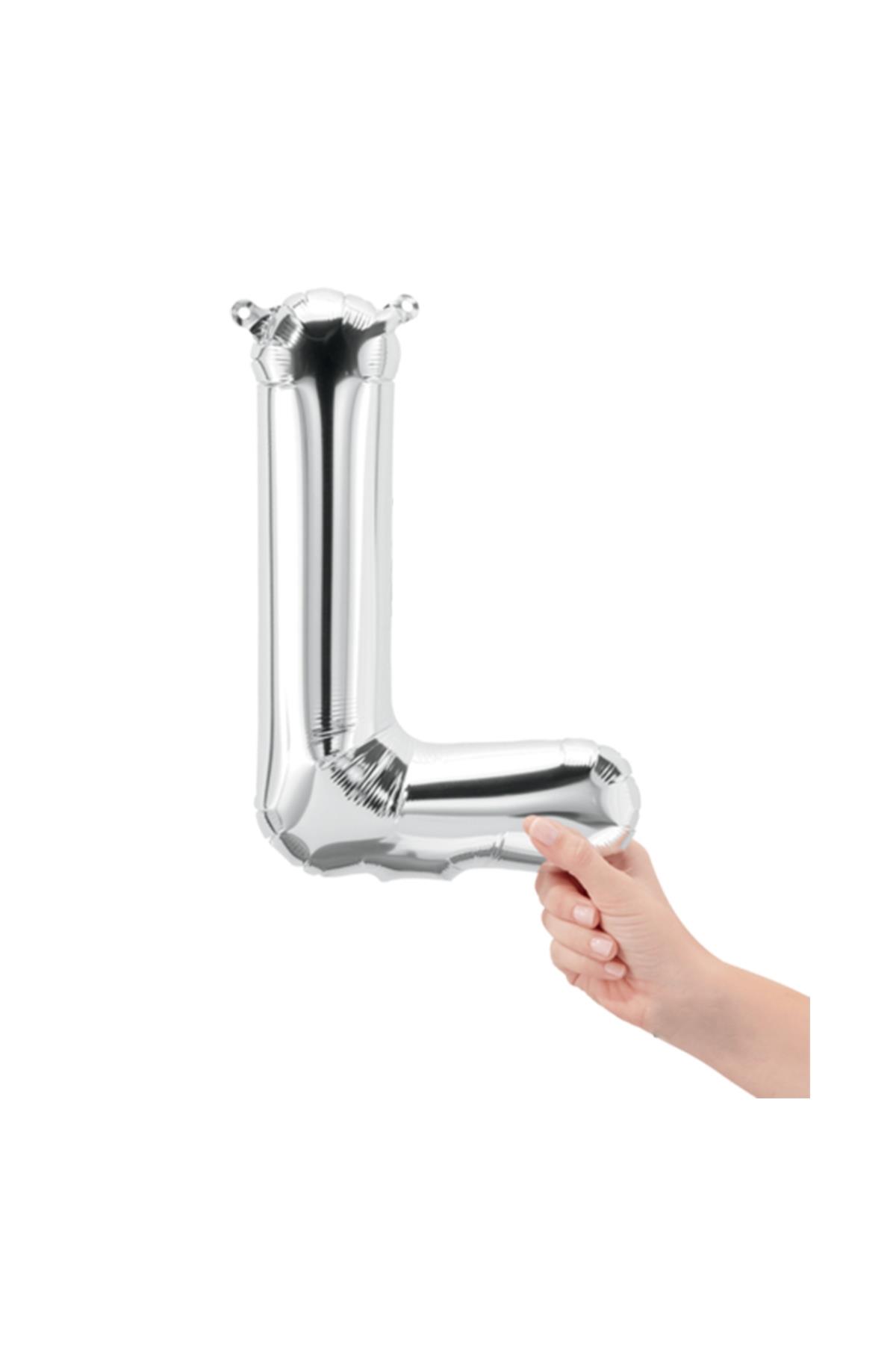 16'' Harf Folyo Balon Silver 35 cm  ( L )