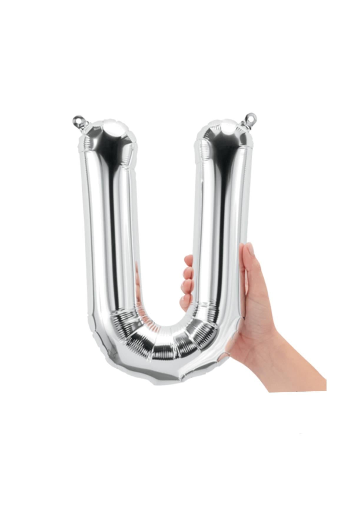 16'' Harf Folyo Balon Silver 35 cm  ( U)