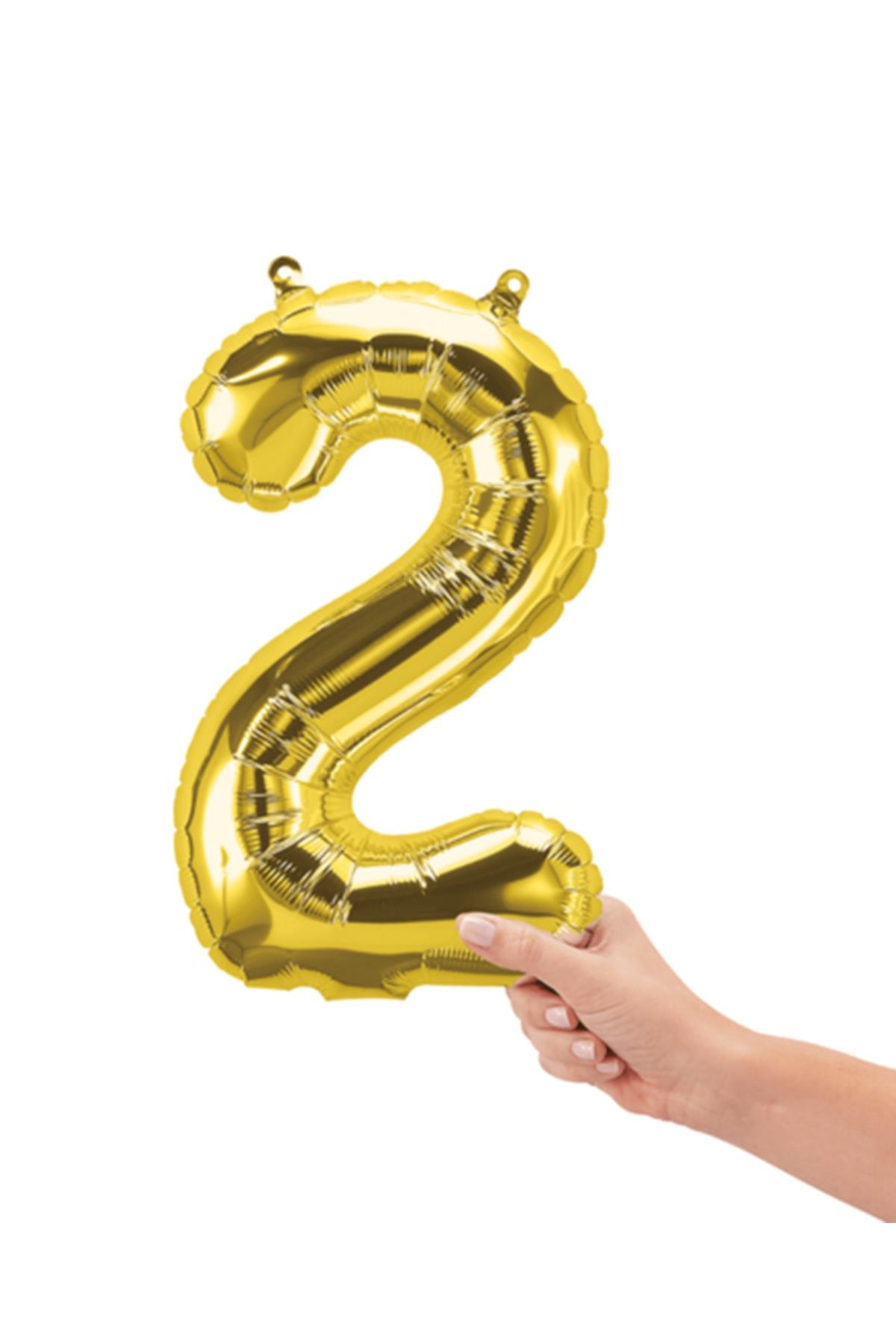 16'' Rakam Folyo Balon Gold 35 cm  ( 2 )