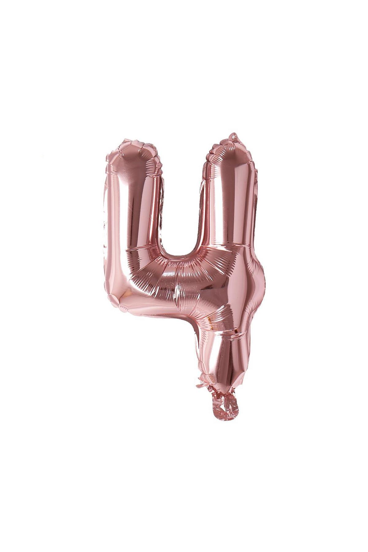 16'' Rakam Folyo Balon Rose Gold 35 cm  ( 4 )