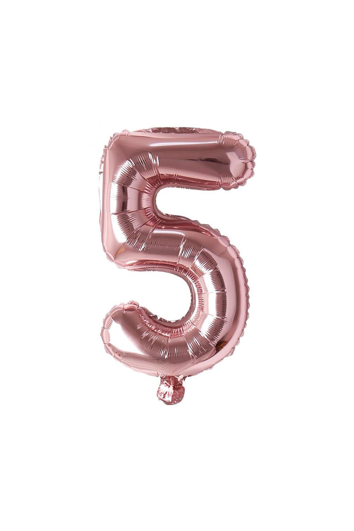 16'' Rakam Folyo Balon Rose Gold 35 cm  ( 5 )