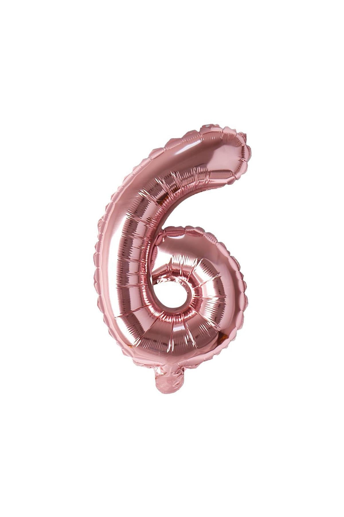 16'' Rakam Folyo Balon Rose Gold 35 cm  ( 6 )