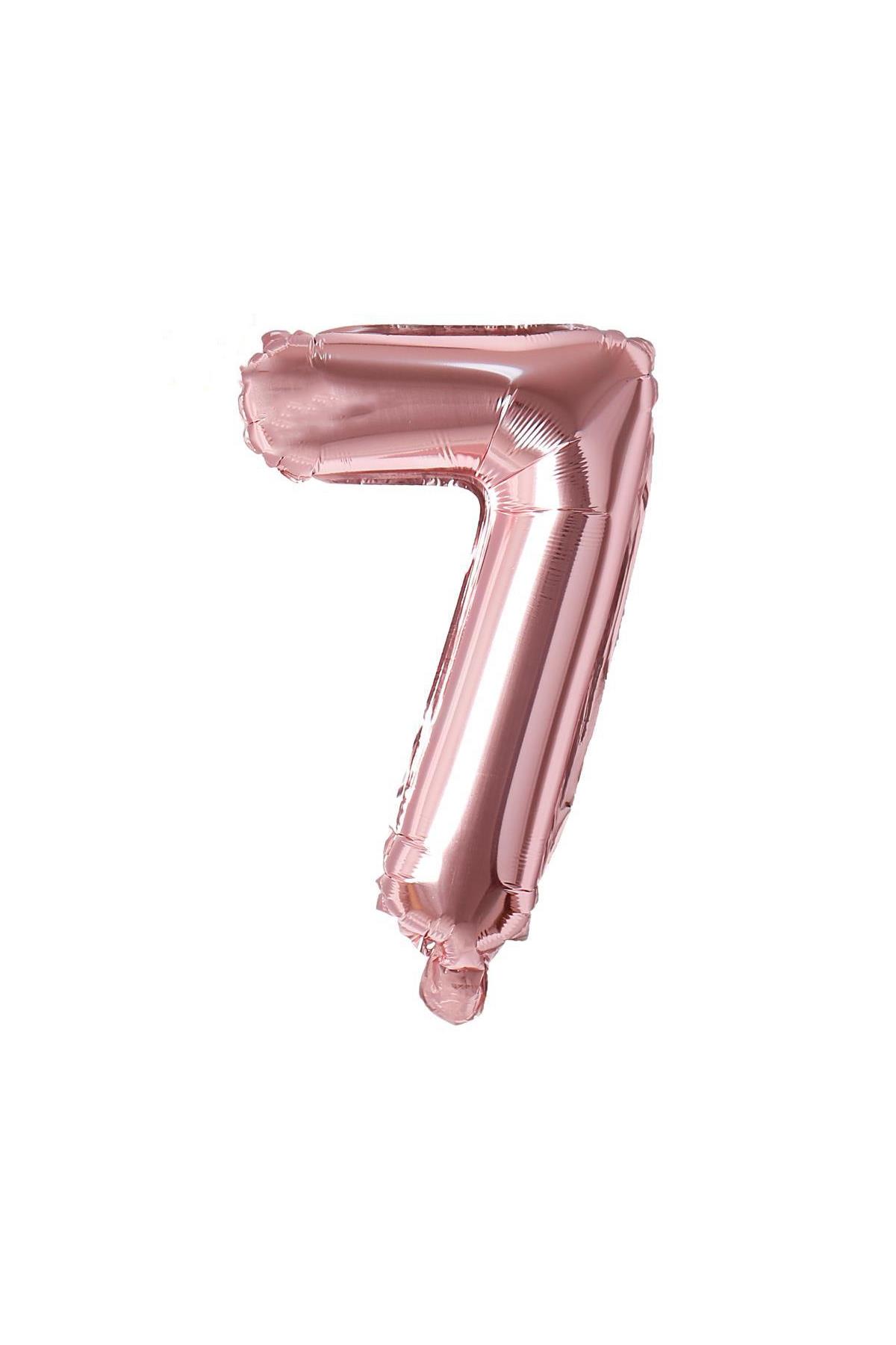 16'' Rakam Folyo Balon Rose Gold 35 cm  ( 7 )