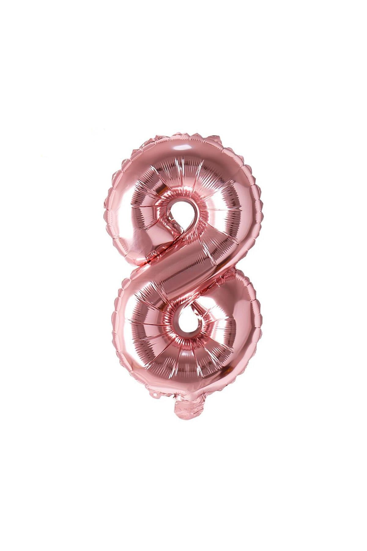 16'' Rakam Folyo Balon Rose Gold 35 cm  ( 8 )