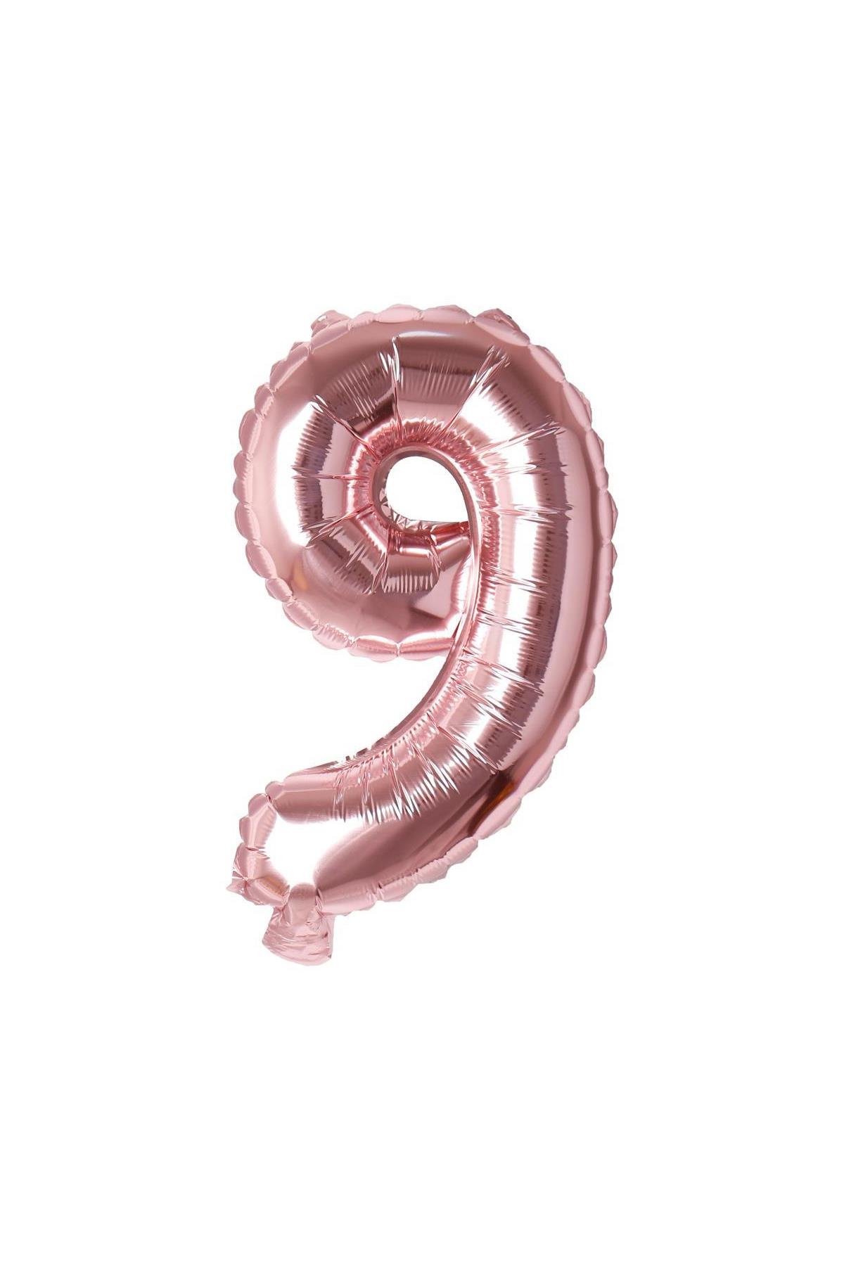 16'' Rakam Folyo Balon Rose Gold 35 cm  ( 9 )