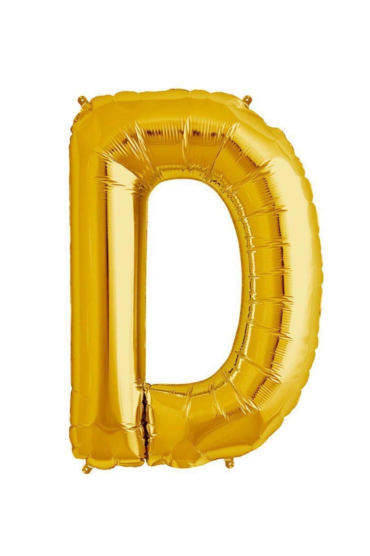 34'' Harf Folyo Balon Gold 75 cm  ( D )
