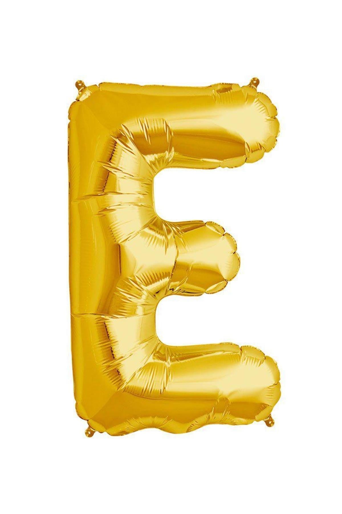 34'' Harf Folyo Balon Gold 75 cm  ( E )
