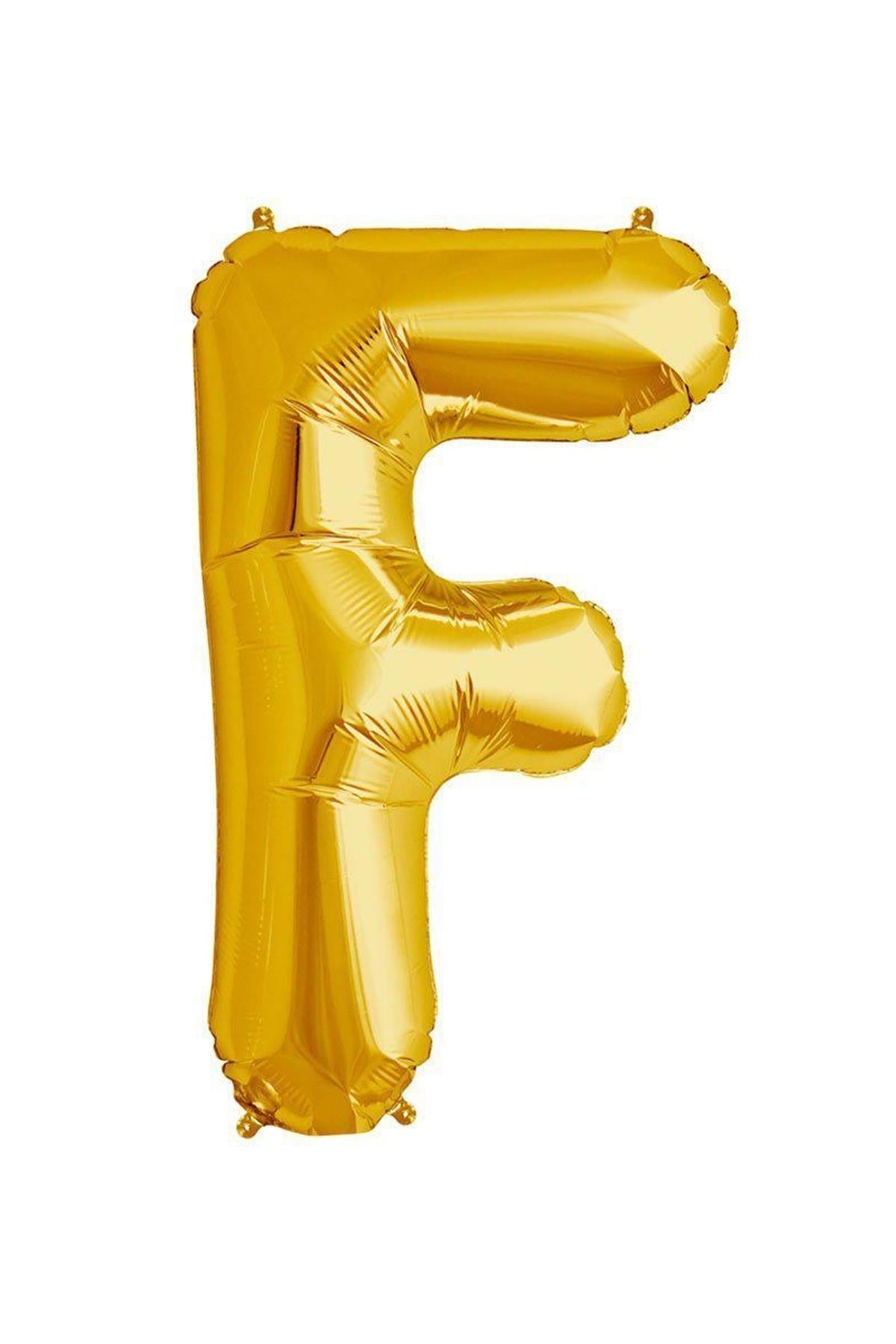 34'' Harf Folyo Balon Gold 75 cm  ( F )