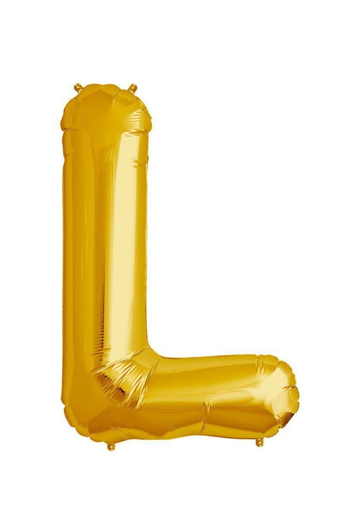 34'' Harf Folyo Balon Gold 75 cm  ( L )