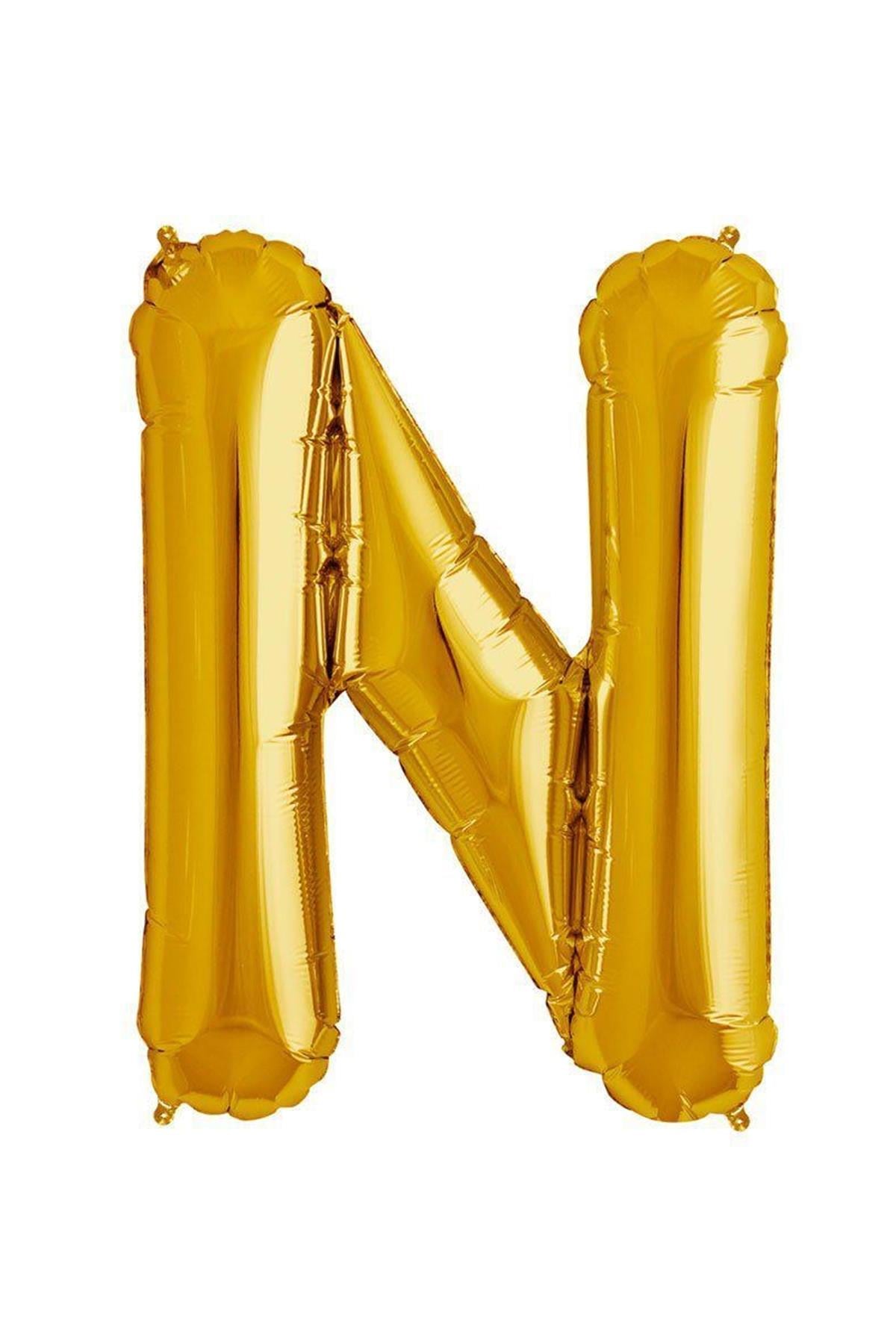 34'' Harf Folyo Balon Gold 75 cm  ( N )