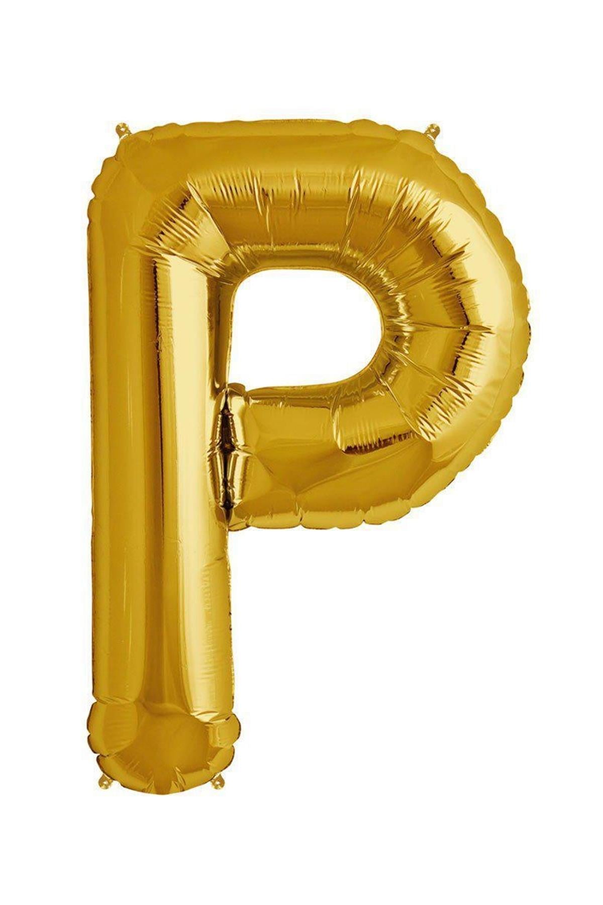 34'' Harf Folyo Balon Gold 75 cm  ( P )