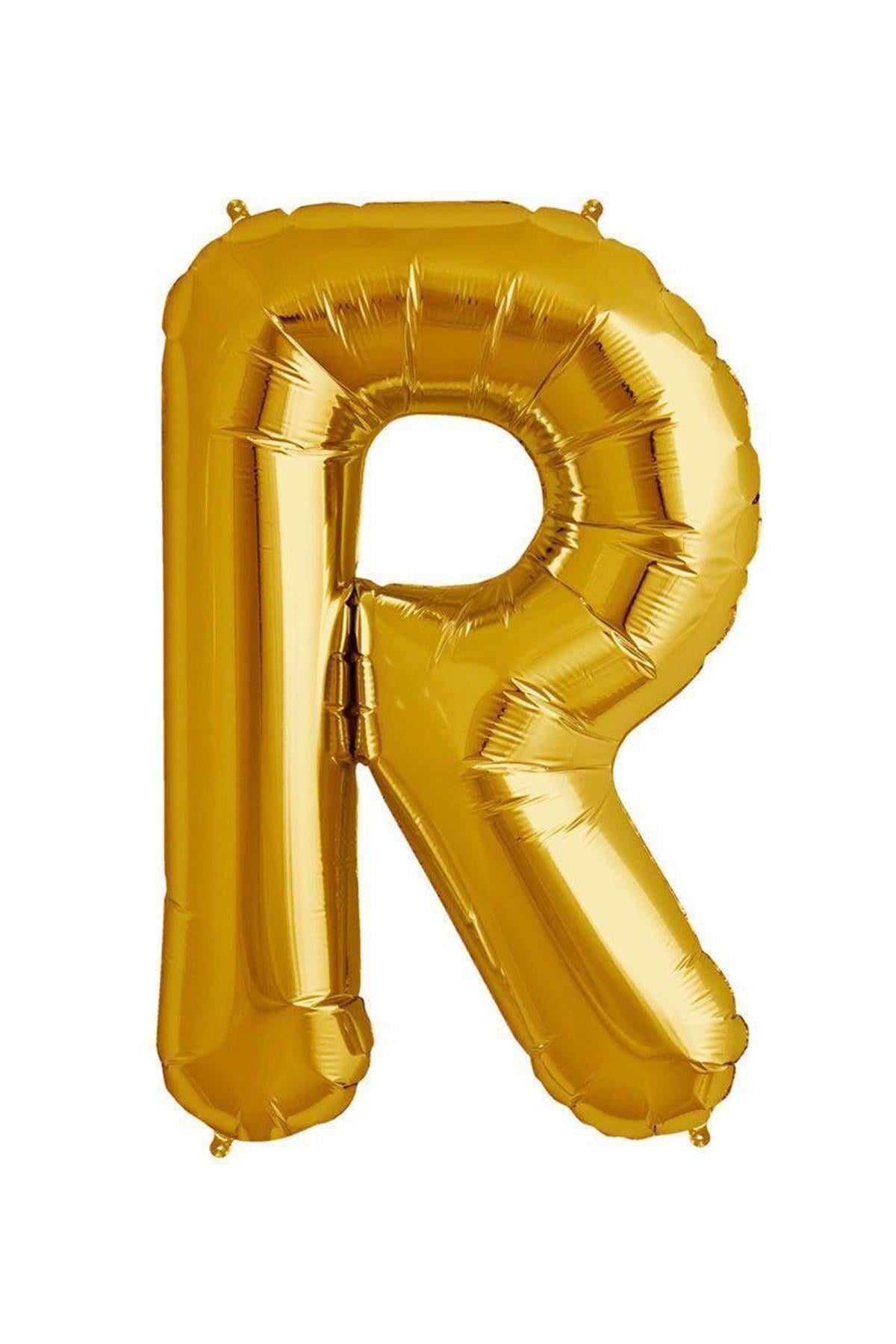 34'' Harf Folyo Balon Gold 75 cm  ( R )