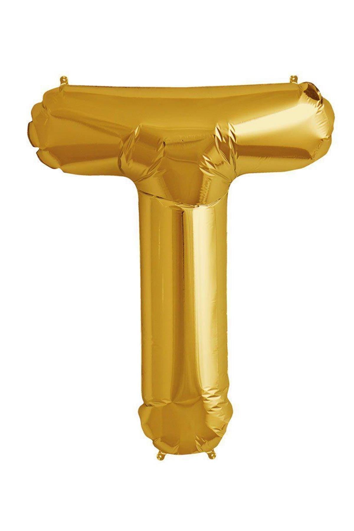 34'' Harf Folyo Balon Gold 75 cm  ( T )