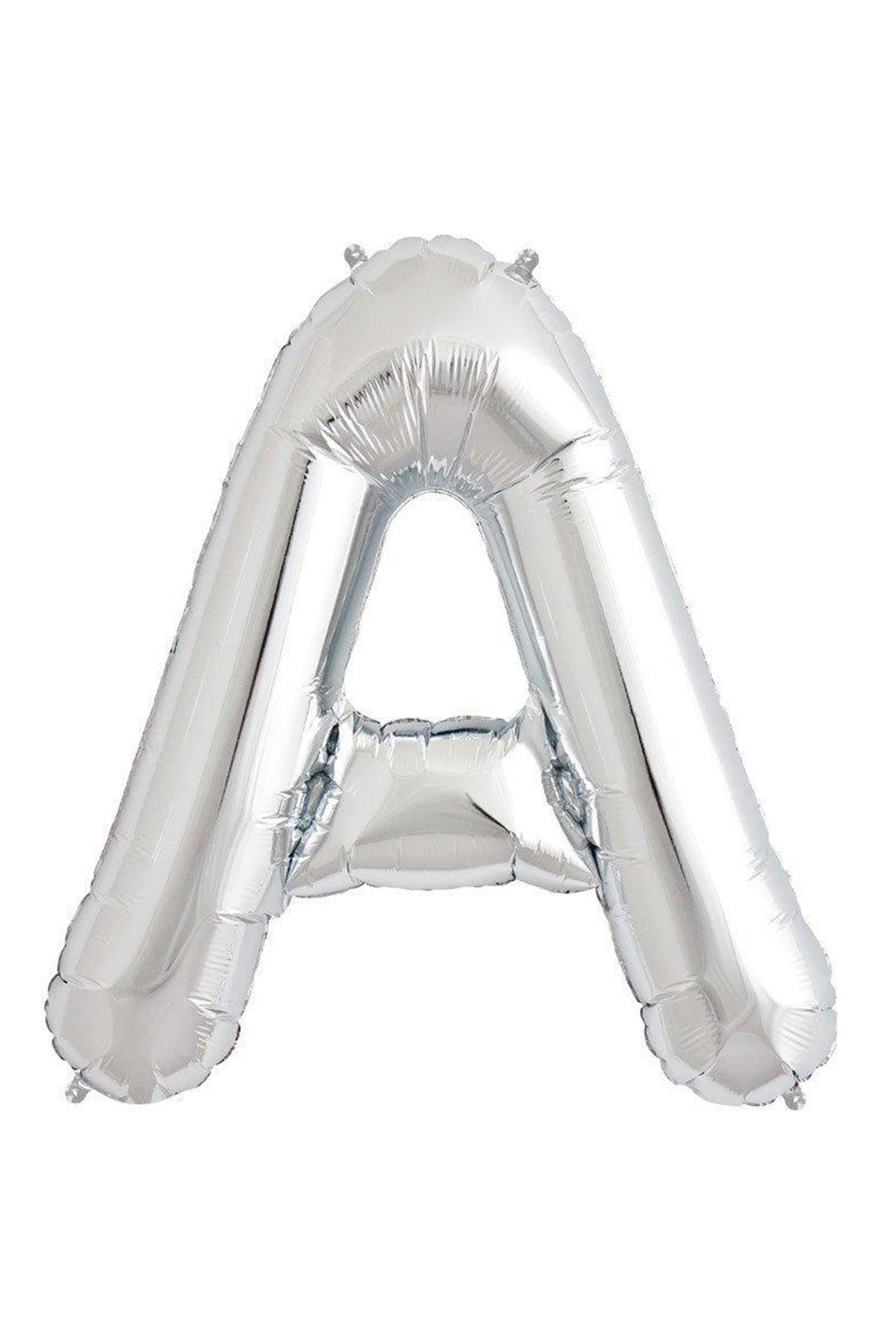 34'' Harf Folyo Balon Silver 75 cm  ( A )