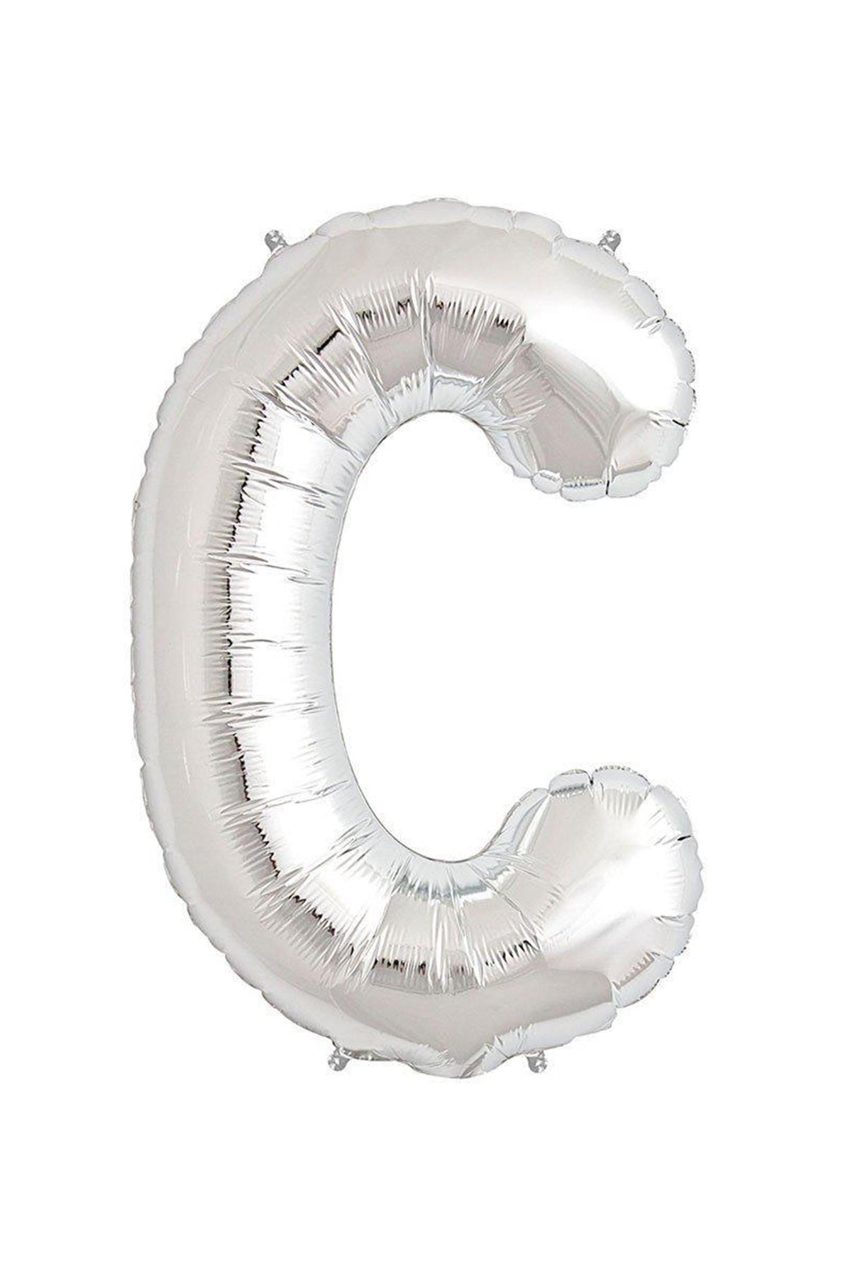 34'' Harf Folyo Balon Silver 75 cm  ( C )