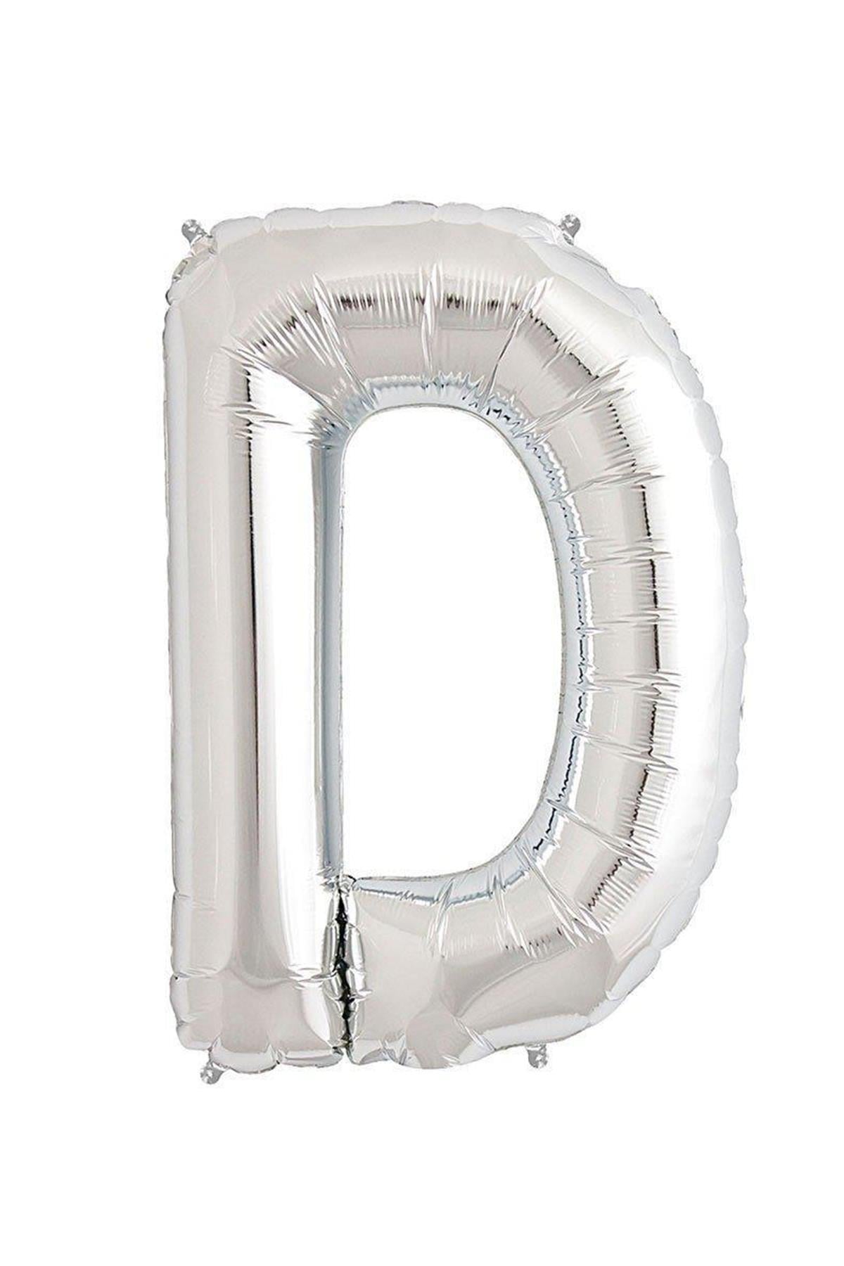 34'' Harf Folyo Balon Silver  75 cm  ( D )