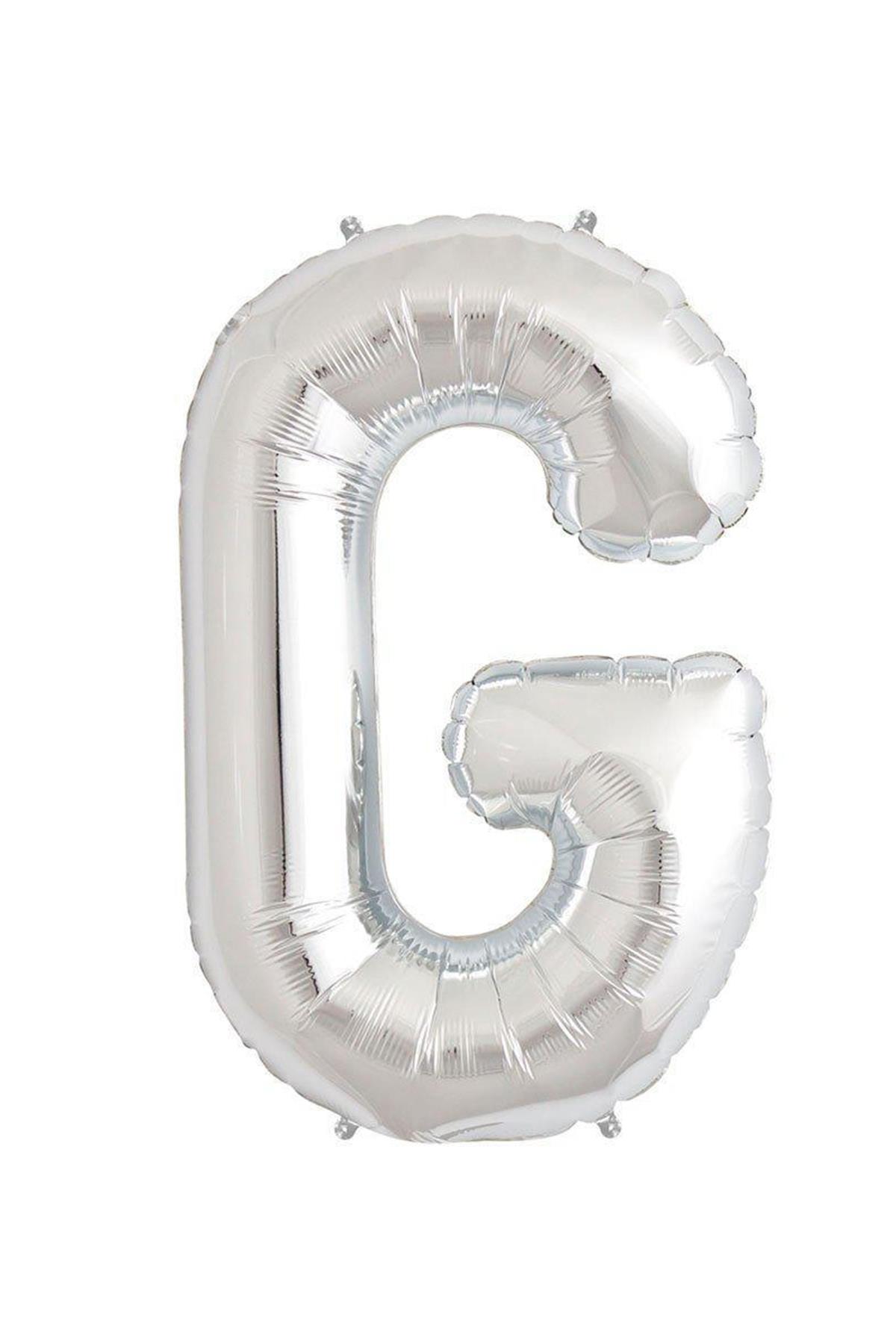 34'' Harf Folyo Balon Silver 75 cm  ( G )
