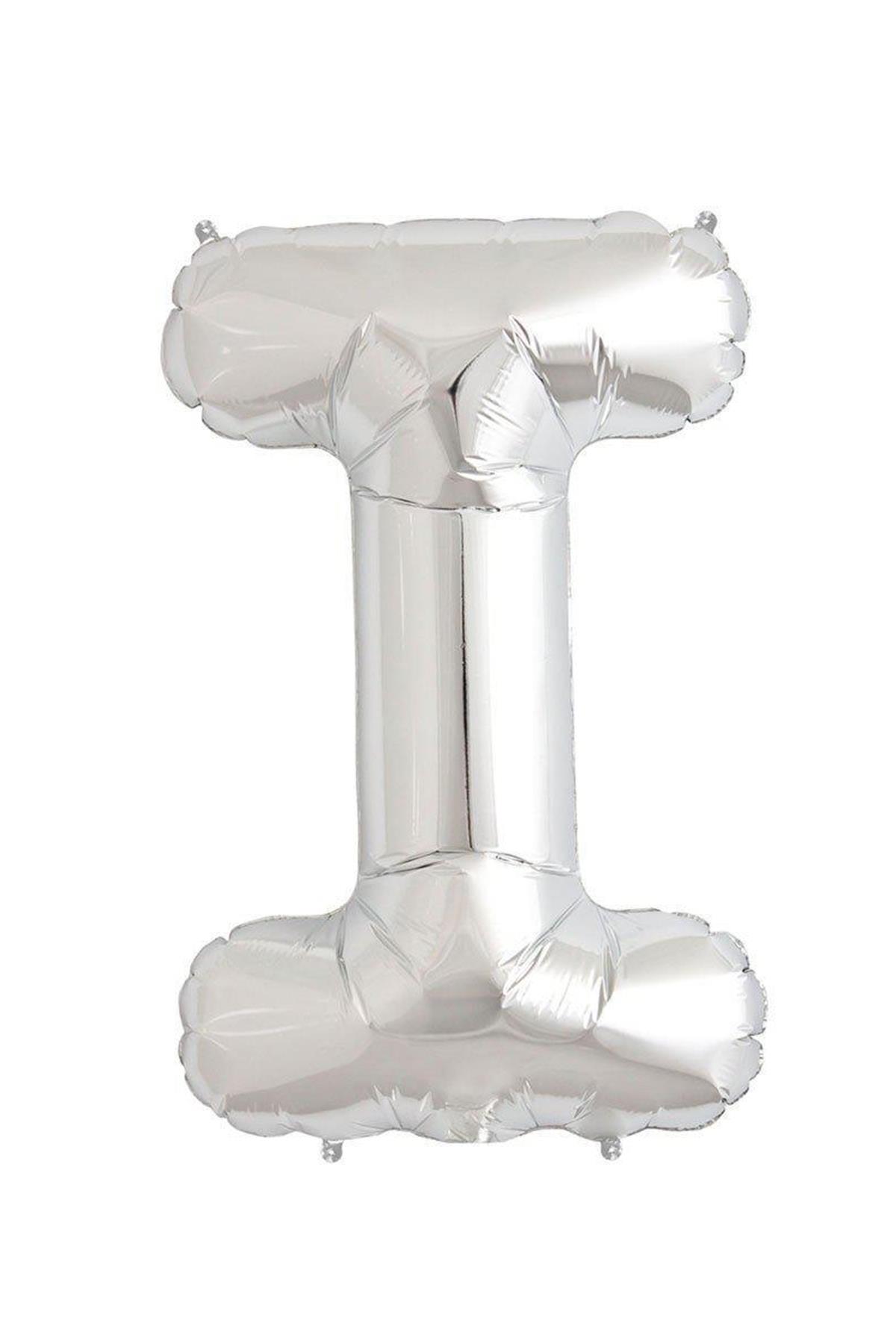 34'' Harf Folyo Balon Silver  75 cm  ( I )