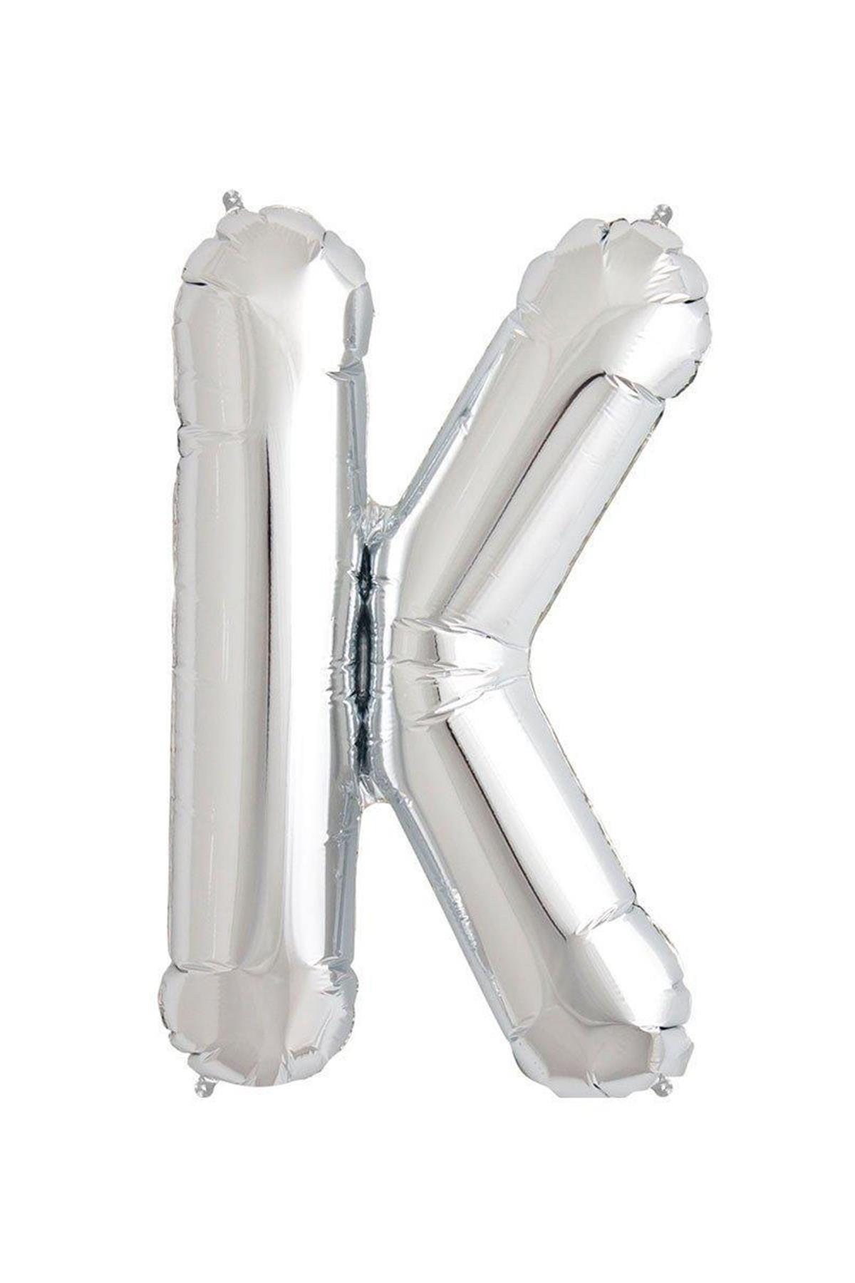 34'' Harf Folyo Balon Silver  75 cm  ( K )