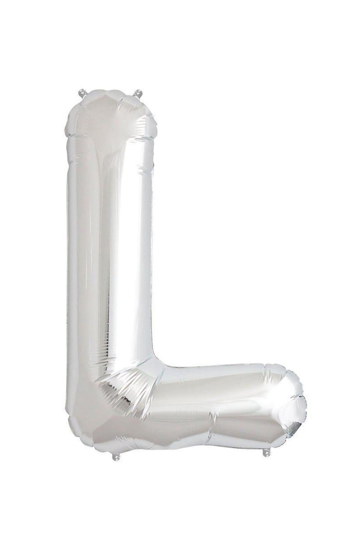 34'' Harf Folyo Balon Silver  75 cm  ( L )