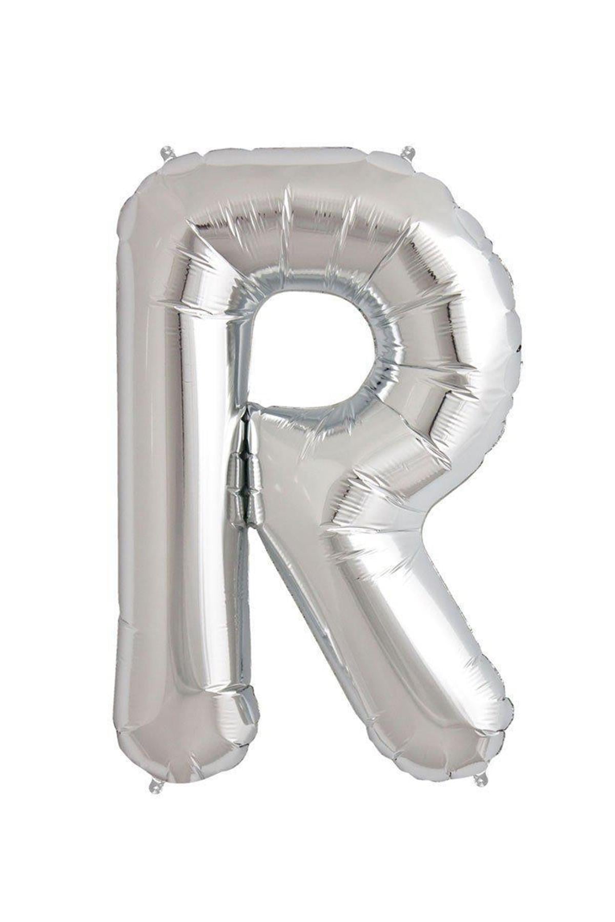 34'' Harf Folyo Balon Silver  75 cm  ( R )