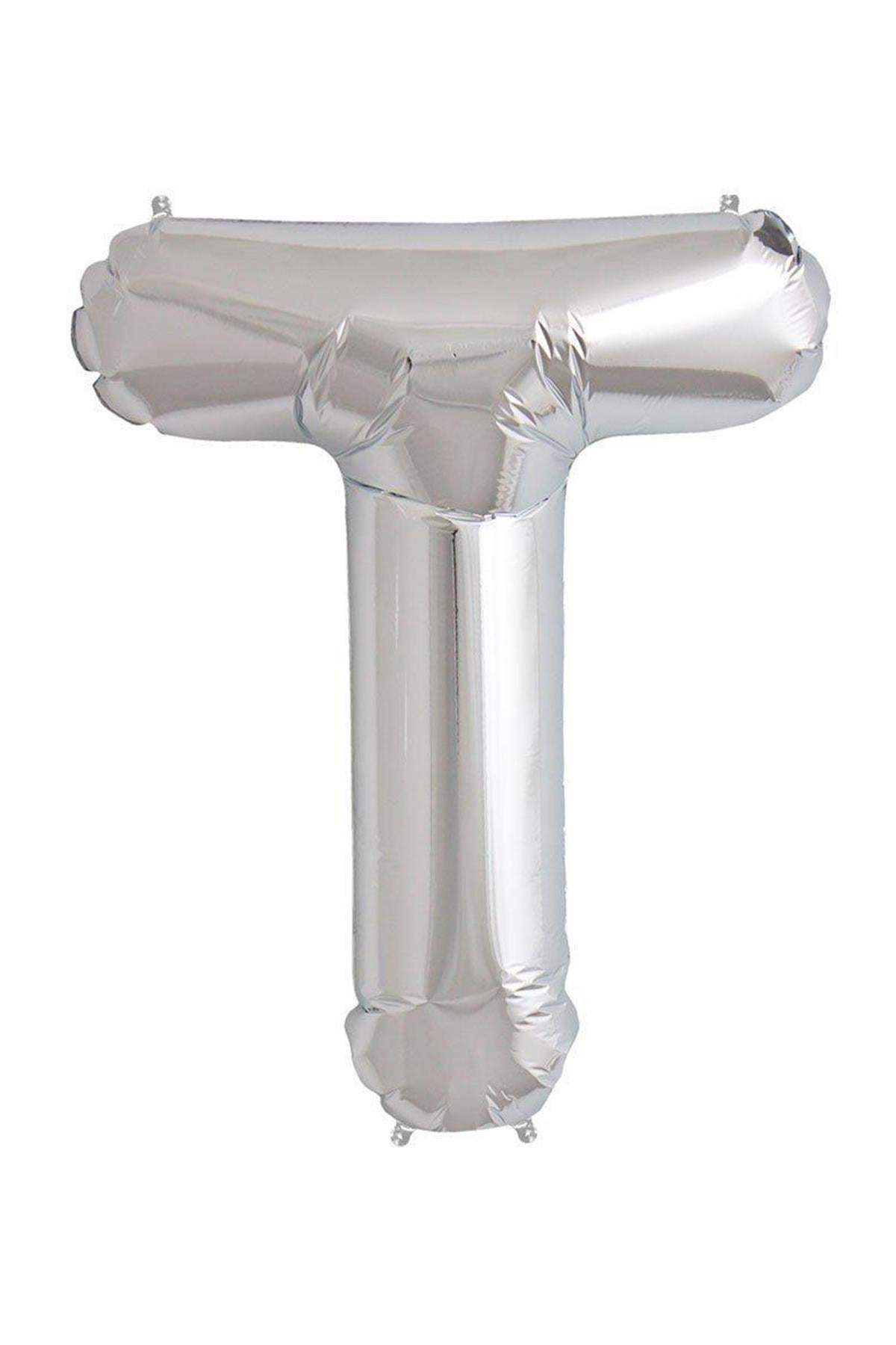 34'' Harf Folyo Balon Silver  75 cm  ( T )