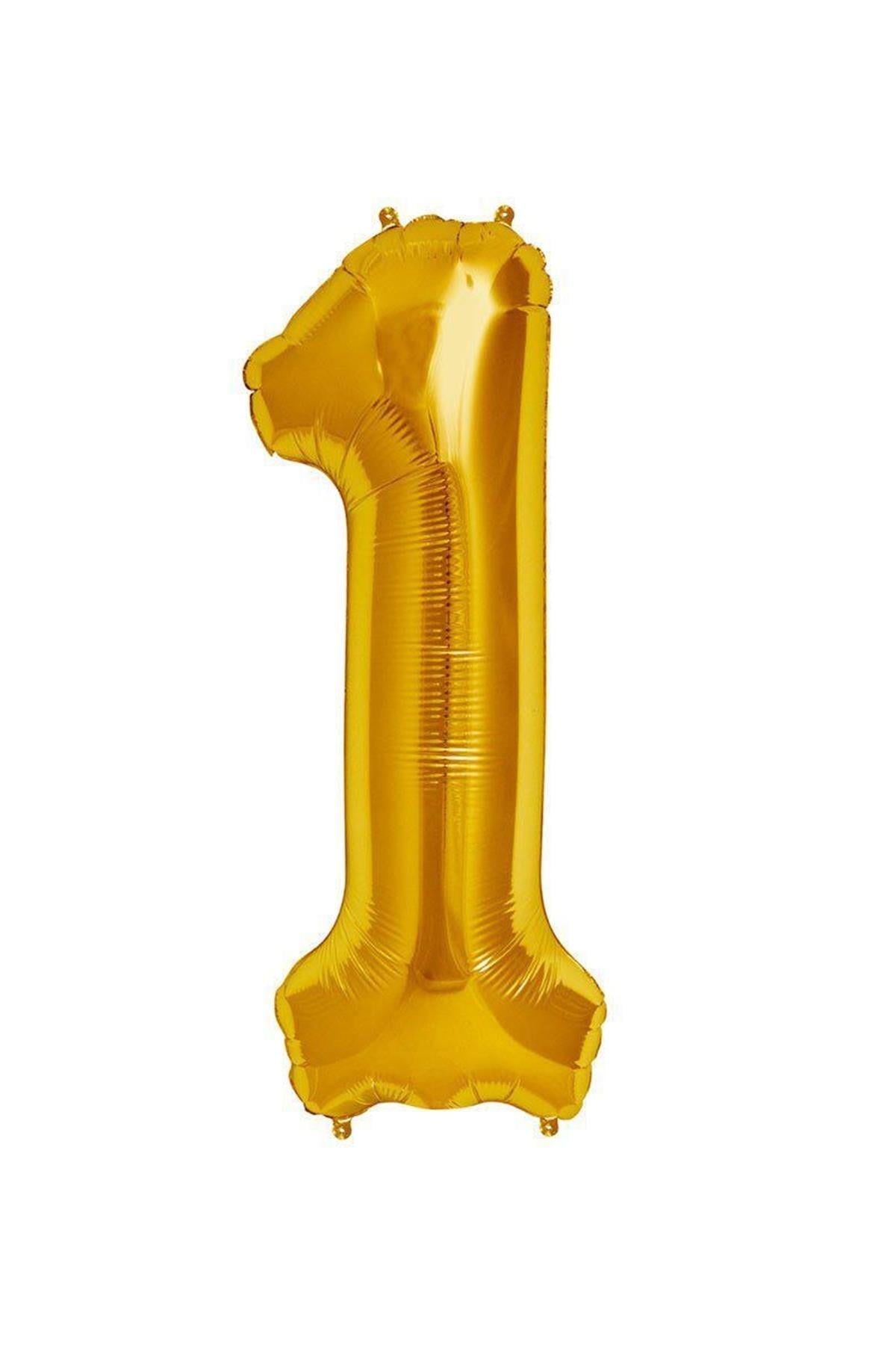 34'' Rakam Folyo Balon Gold 75 cm  ( 1 )