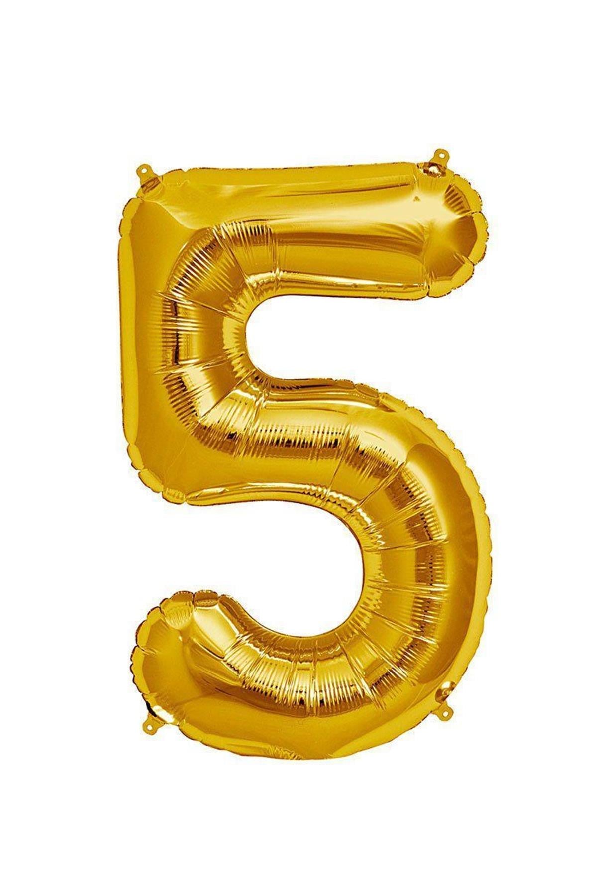 34'' Rakam Folyo Balon Gold 75 cm  ( 1 )