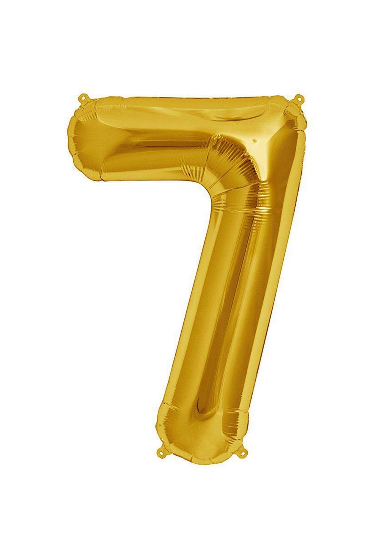 34'' Rakam Folyo Balon Gold 75 cm  ( 1 )