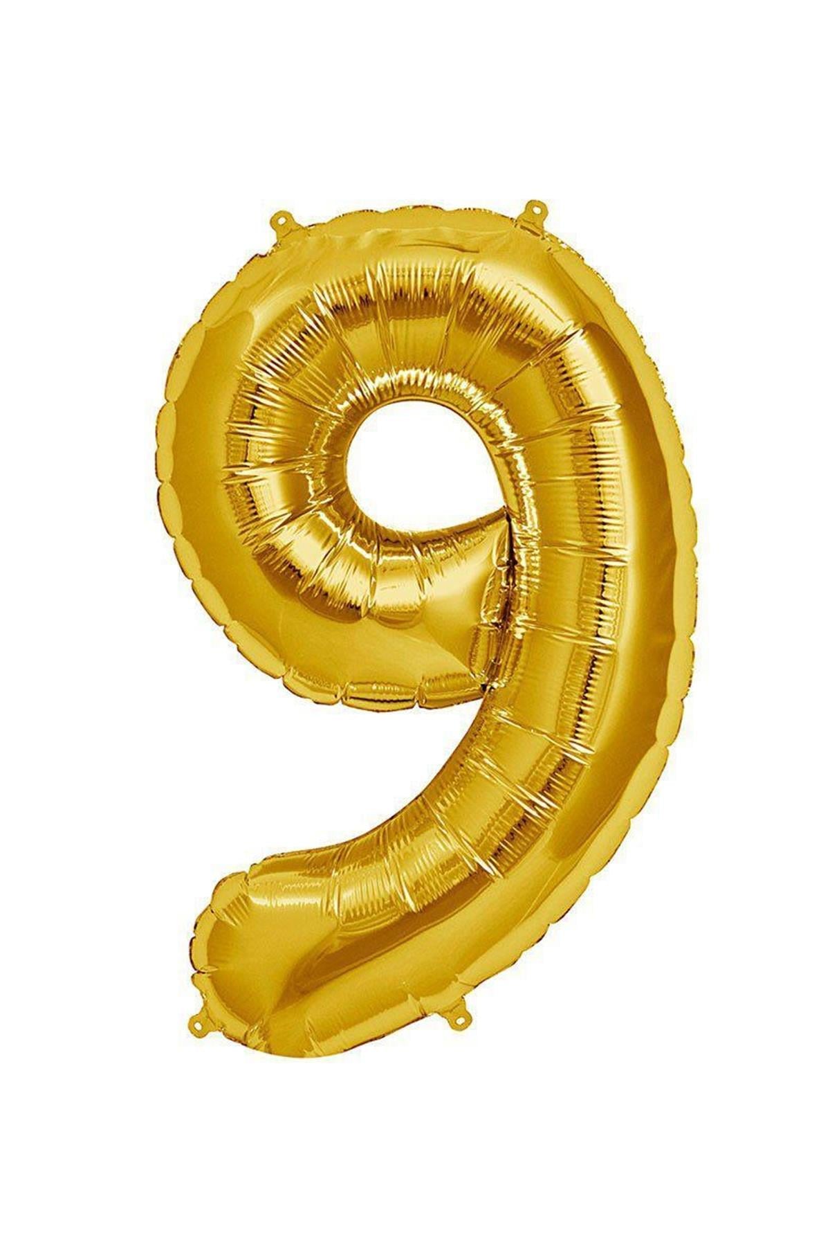 34'' Rakam Folyo Balon Gold 75 cm  ( 1 )