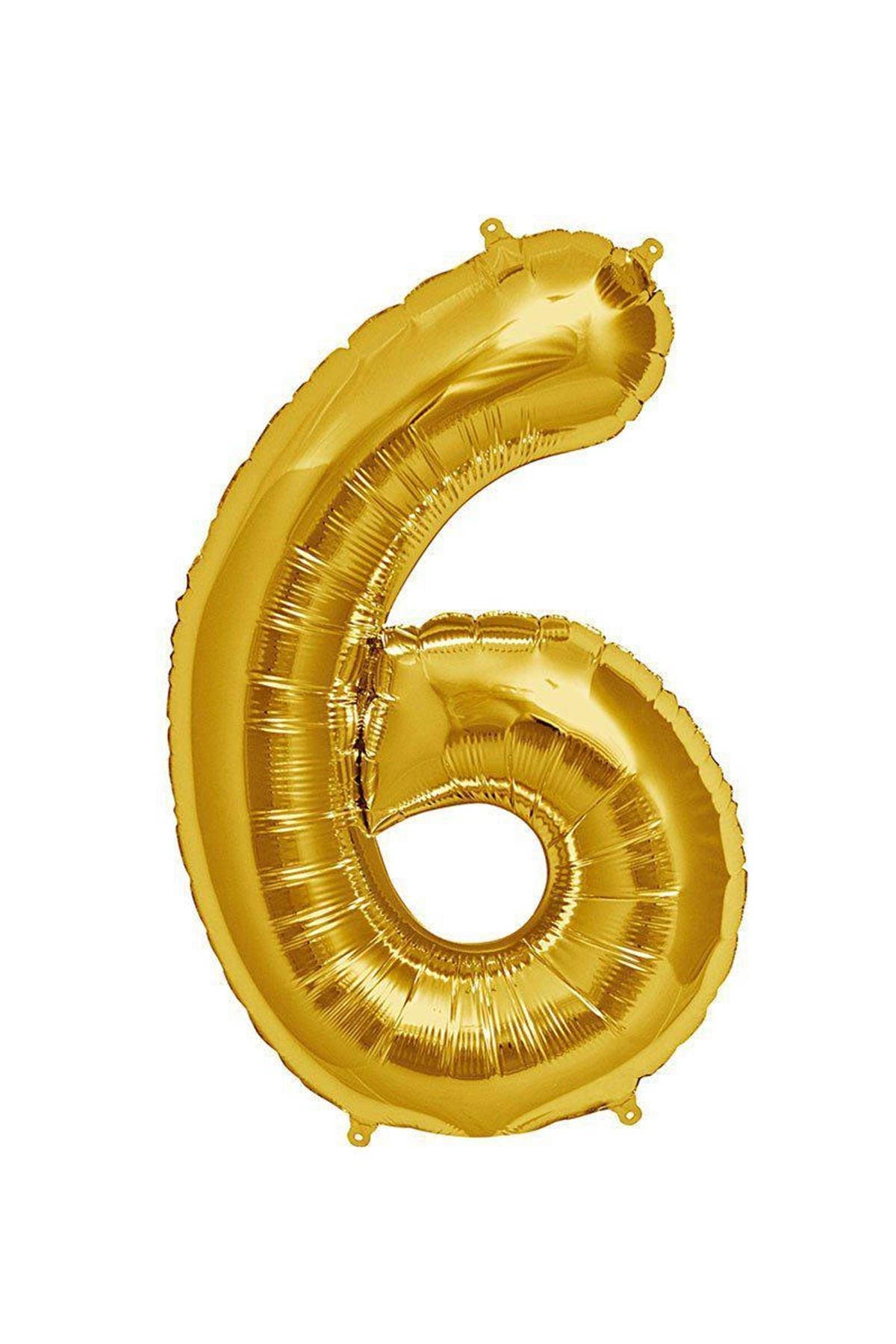 34'' Rakam Folyo Balon Gold 75 cm  ( 1 )
