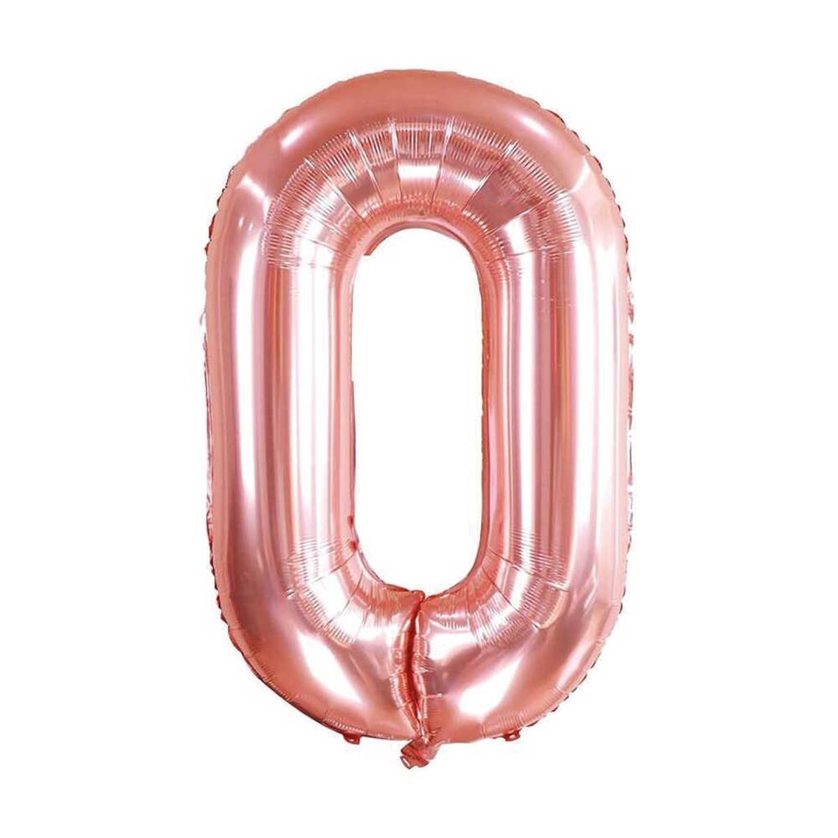 34'' Rakam Folyo Balon Rose Gold  75 cm  ( 0 )