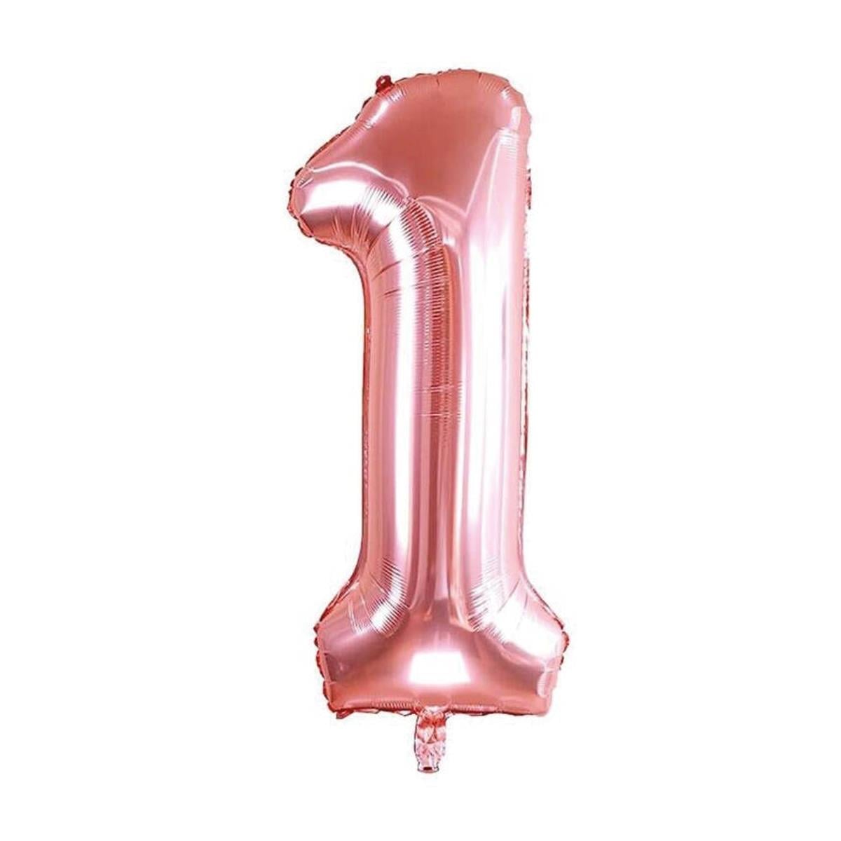 34'' Rakam Folyo Balon Rose Gold  75 cm  ( 1 )