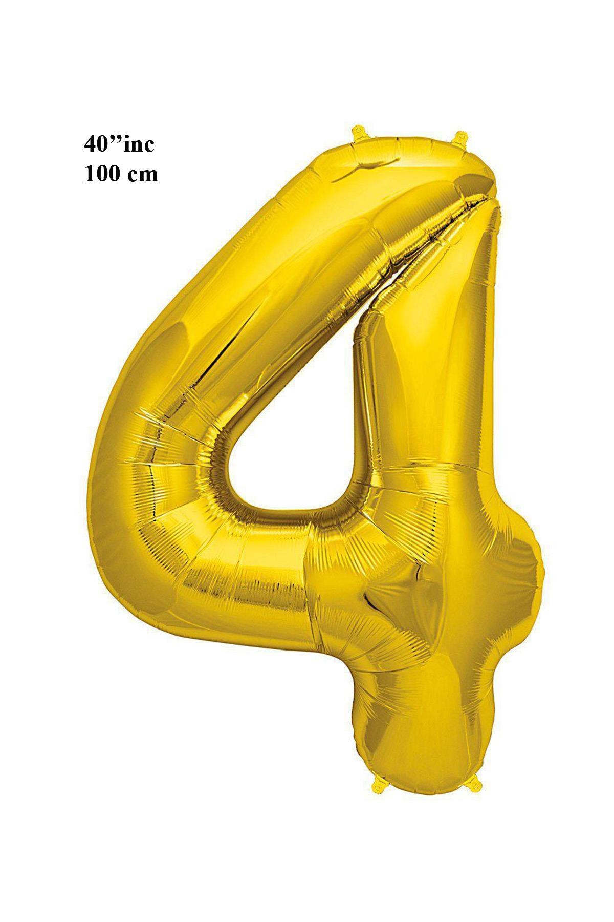 40'' Harf Folyo Balon Gold 100 cm  ( 4 )