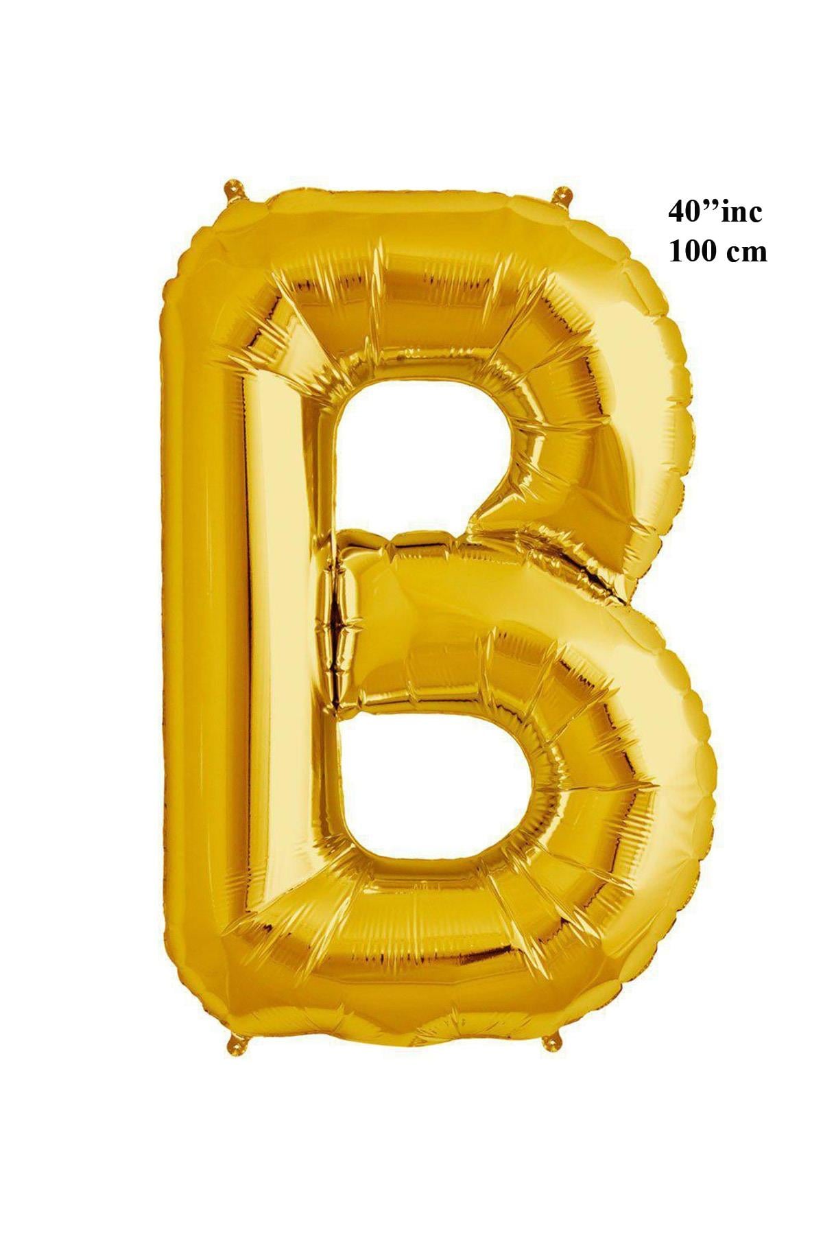 40'' Harf Folyo Balon Gold 100 cm  ( B )