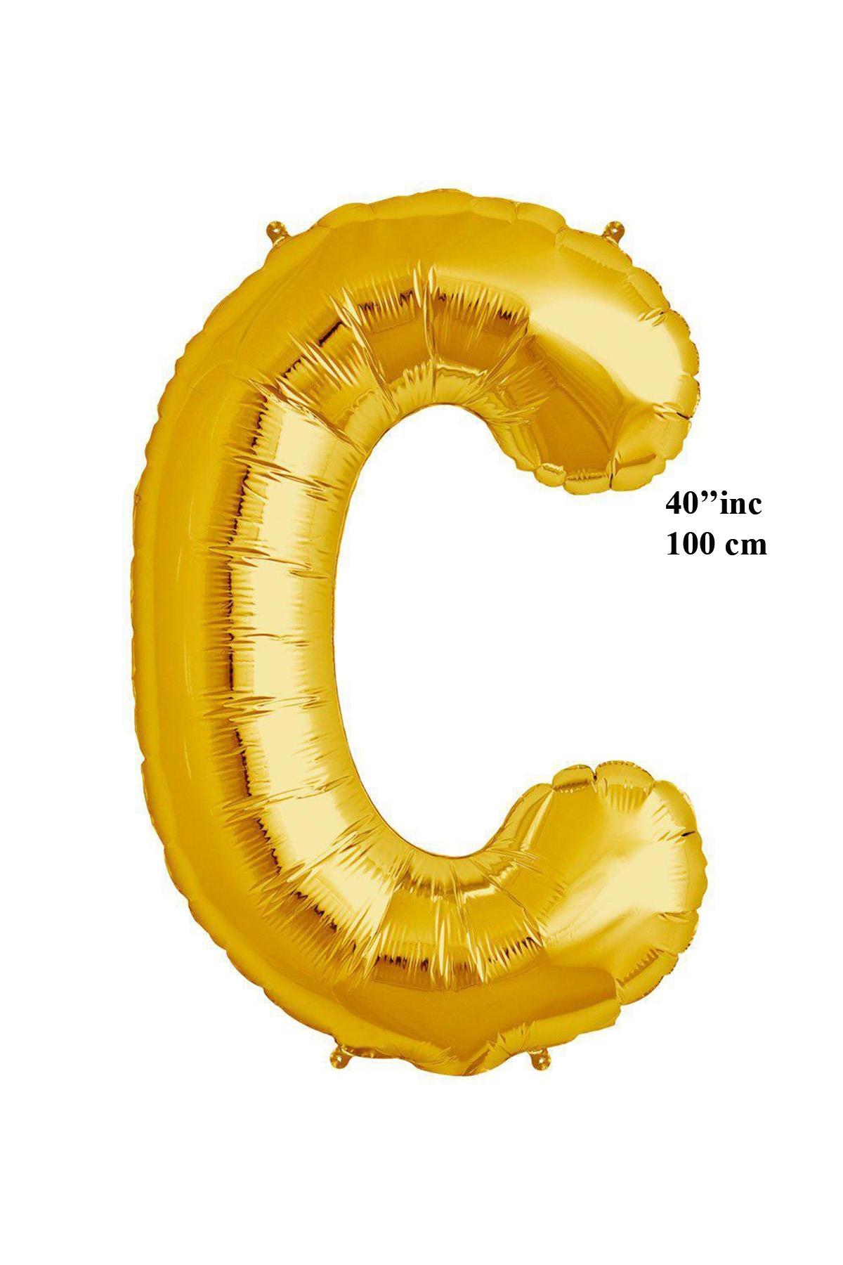 40'' Harf Folyo Balon Gold 100 cm  ( C )