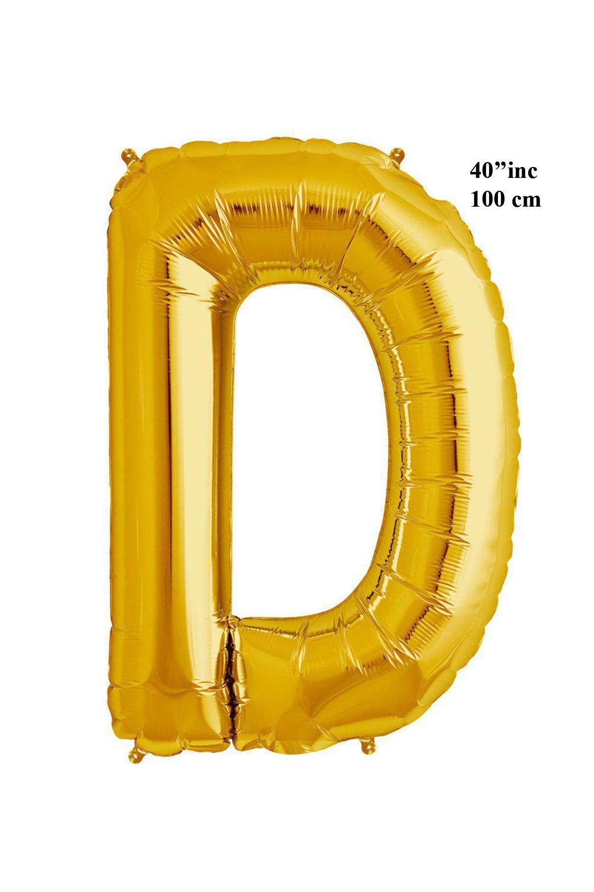 40'' Harf Folyo Balon Gold 100 cm  ( D )