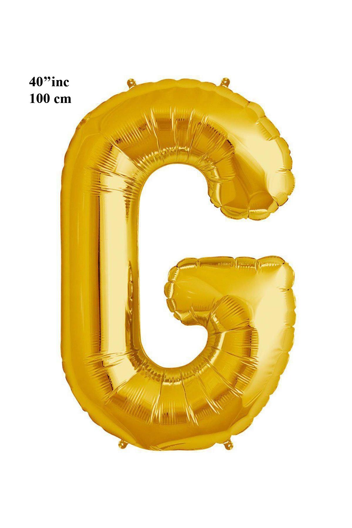 40'' Harf Folyo Balon Gold 100 cm  ( G )