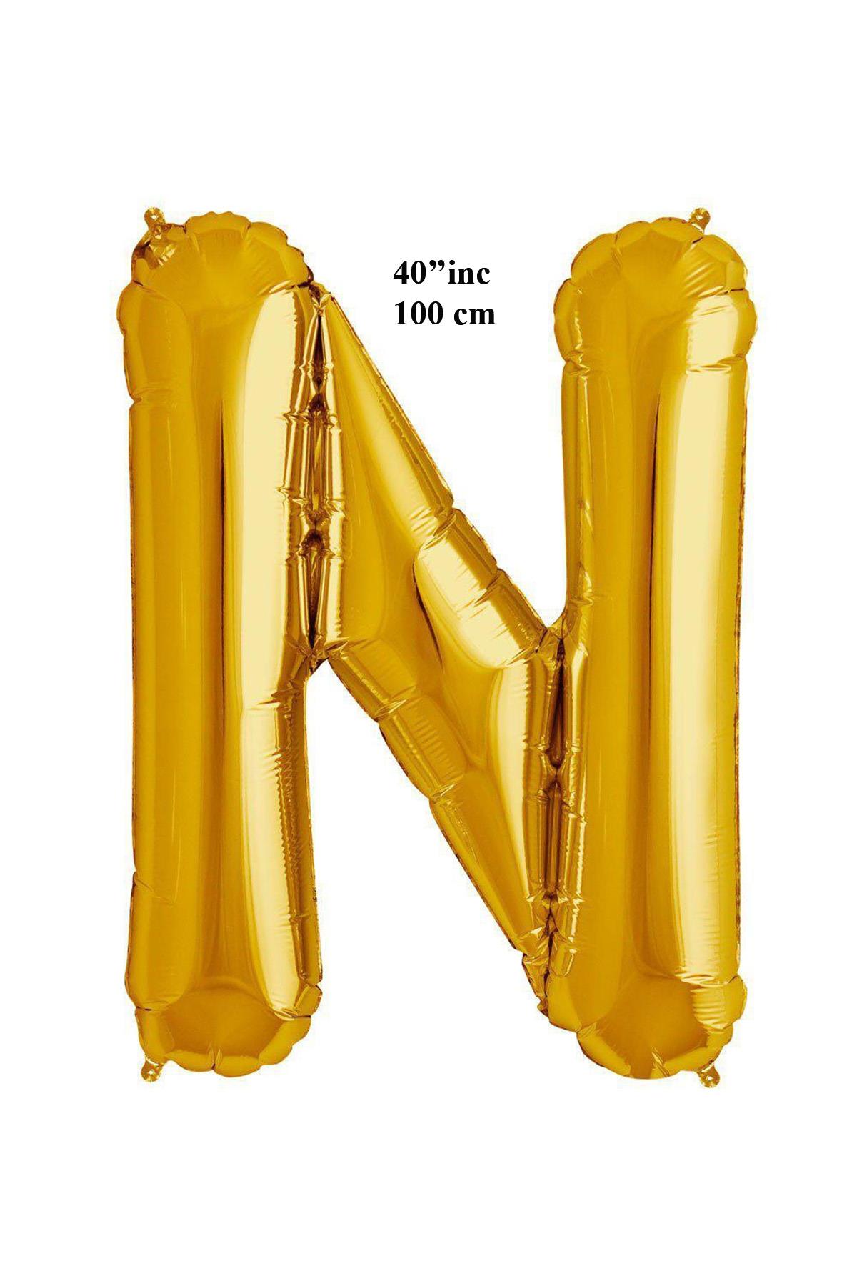 40'' Harf Folyo Balon Gold 100 cm  ( N )