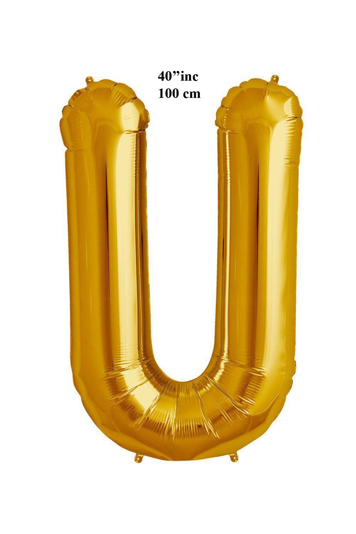40'' Harf Folyo Balon Gold 100 cm  ( U )