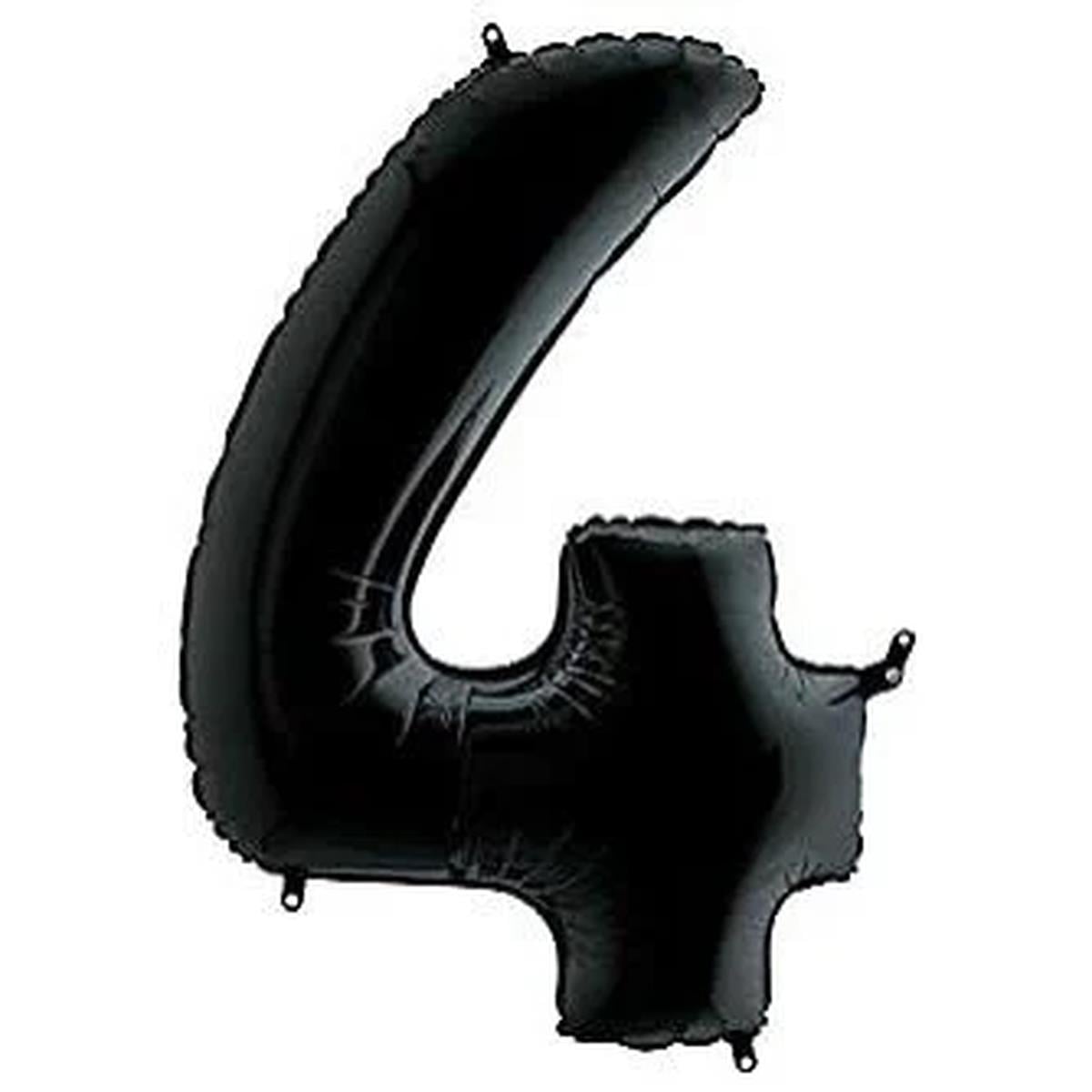 40'' Harf Folyo Balon Siyah 100 cm  ( 4 )